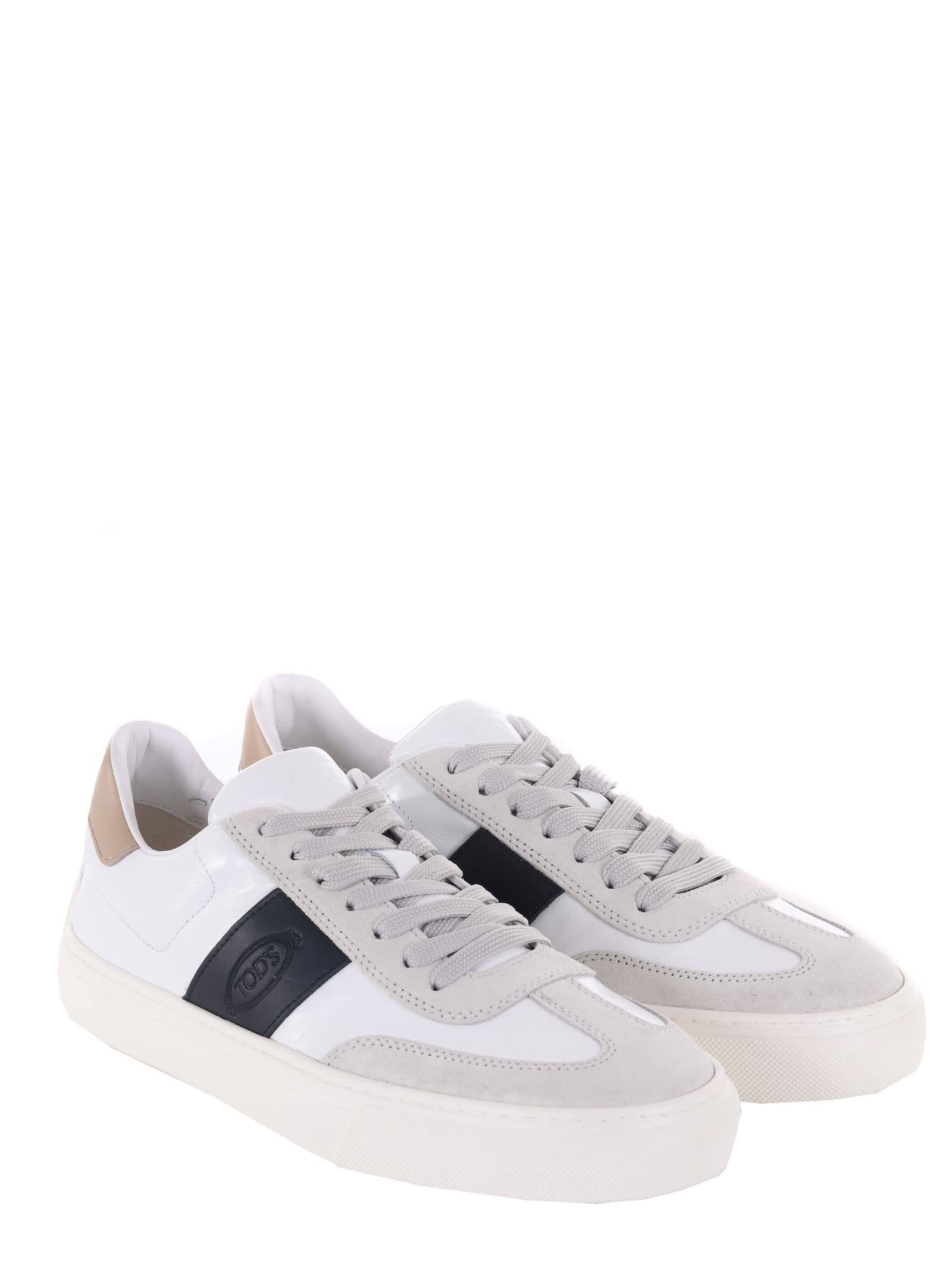 Shop Tod's Tods Sneakers In White