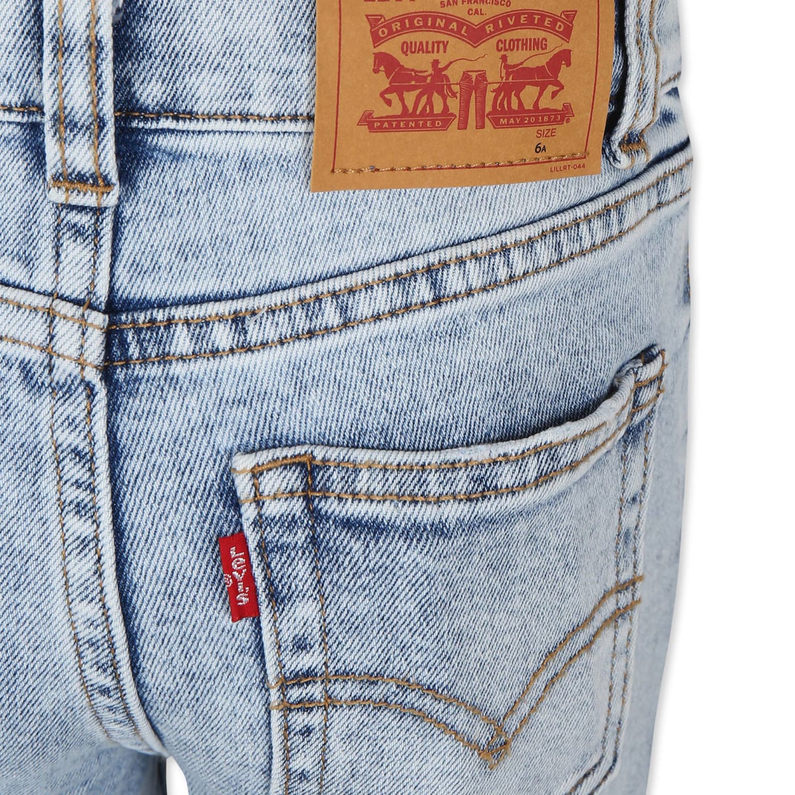 Levi's Blue 510 Jeans For Boy With Logo In Denim