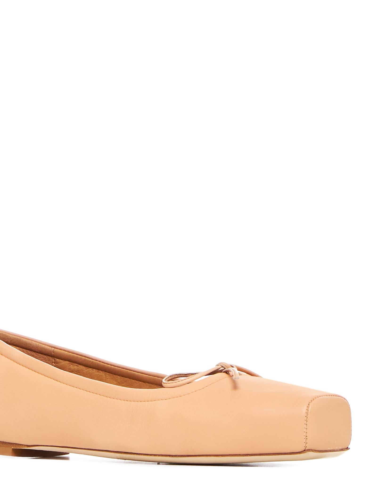 Shop Aeyde Flat Shoes In Peach