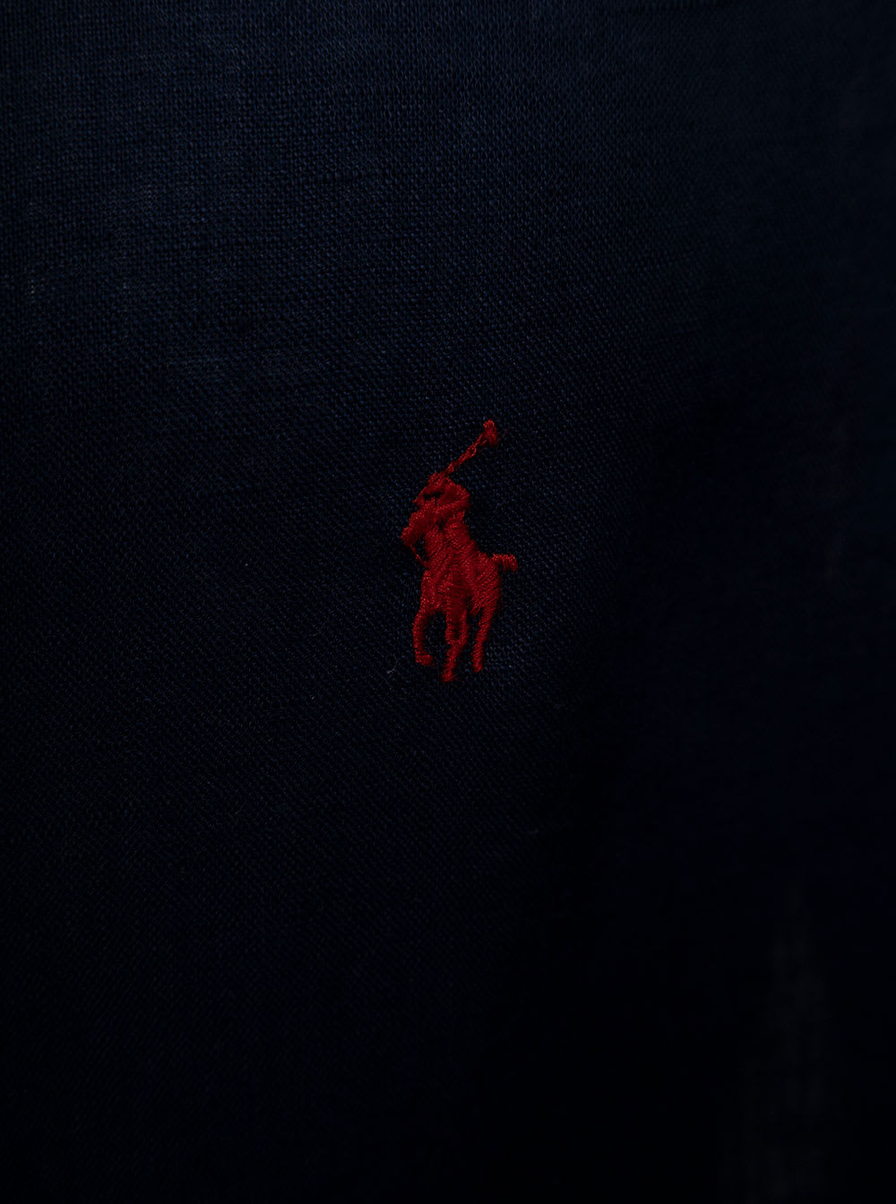 Shop Polo Ralph Lauren Mans Blue Linen Shirt With Logo
