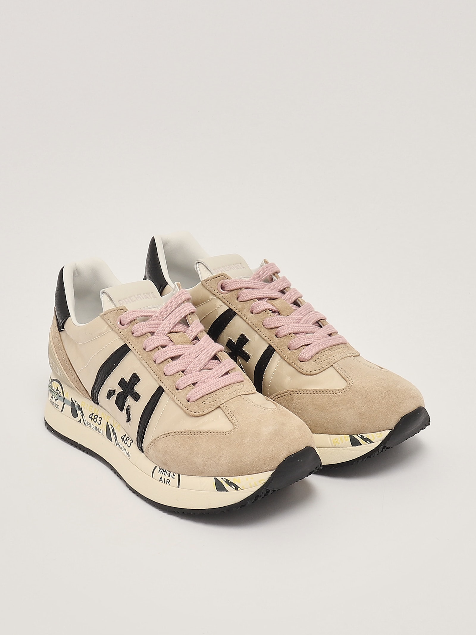 Shop Premiata Conny Sneaker In Ecru