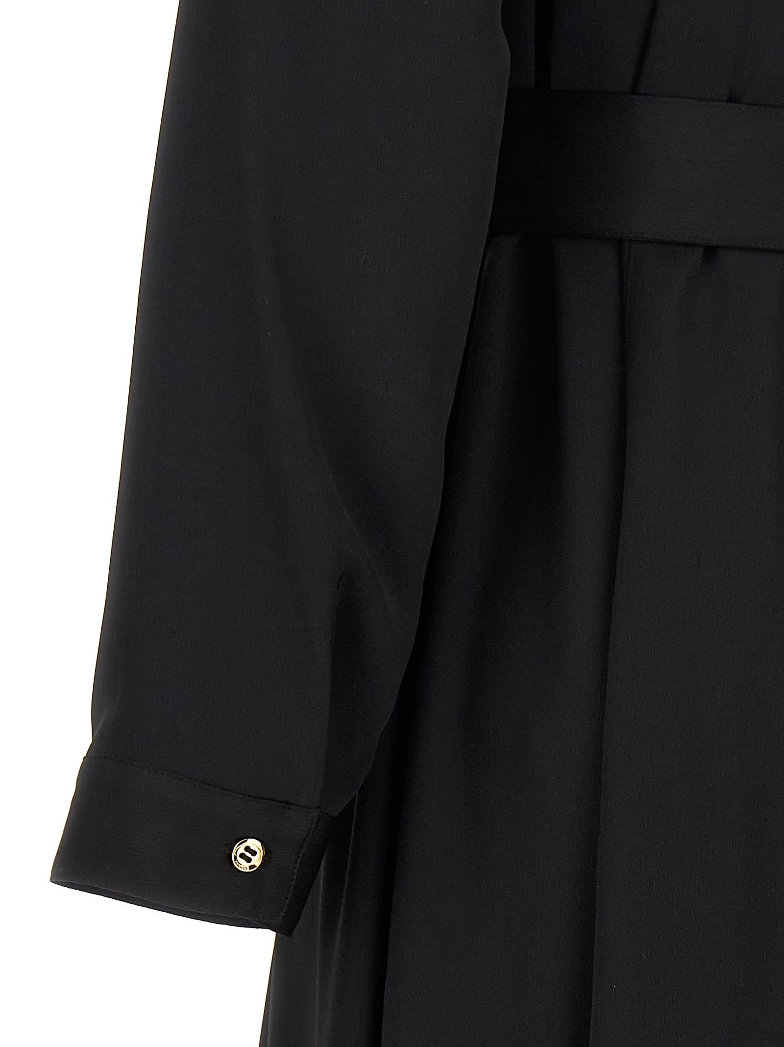 Shop Pinko Amimone Shirt Dress In Black