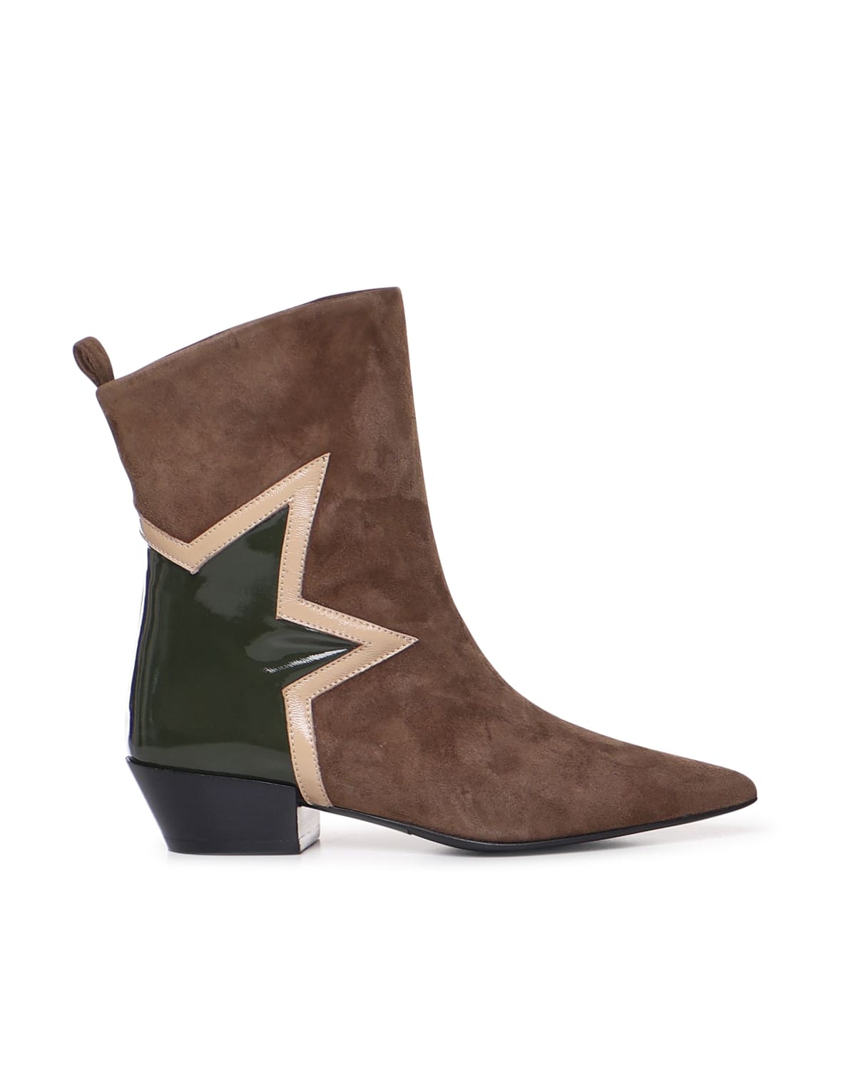 Suede Texan Boot With Star