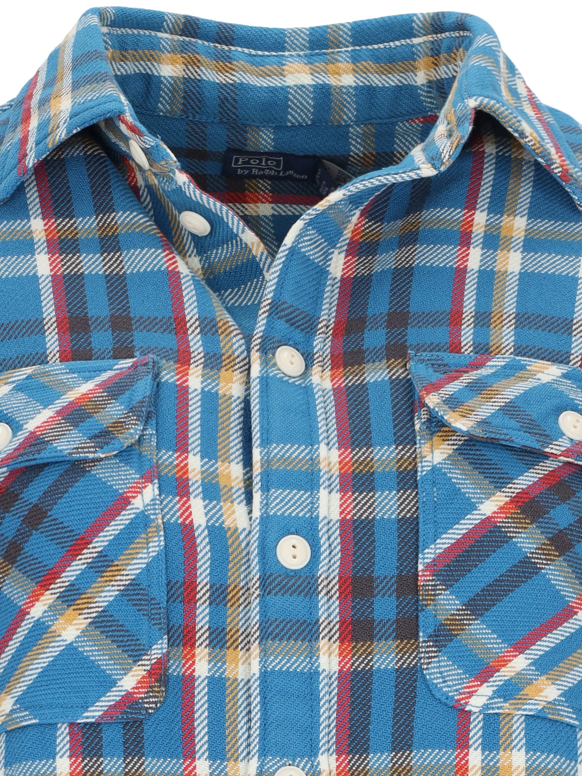 Shop Polo Ralph Lauren Checked Shirt In Blue