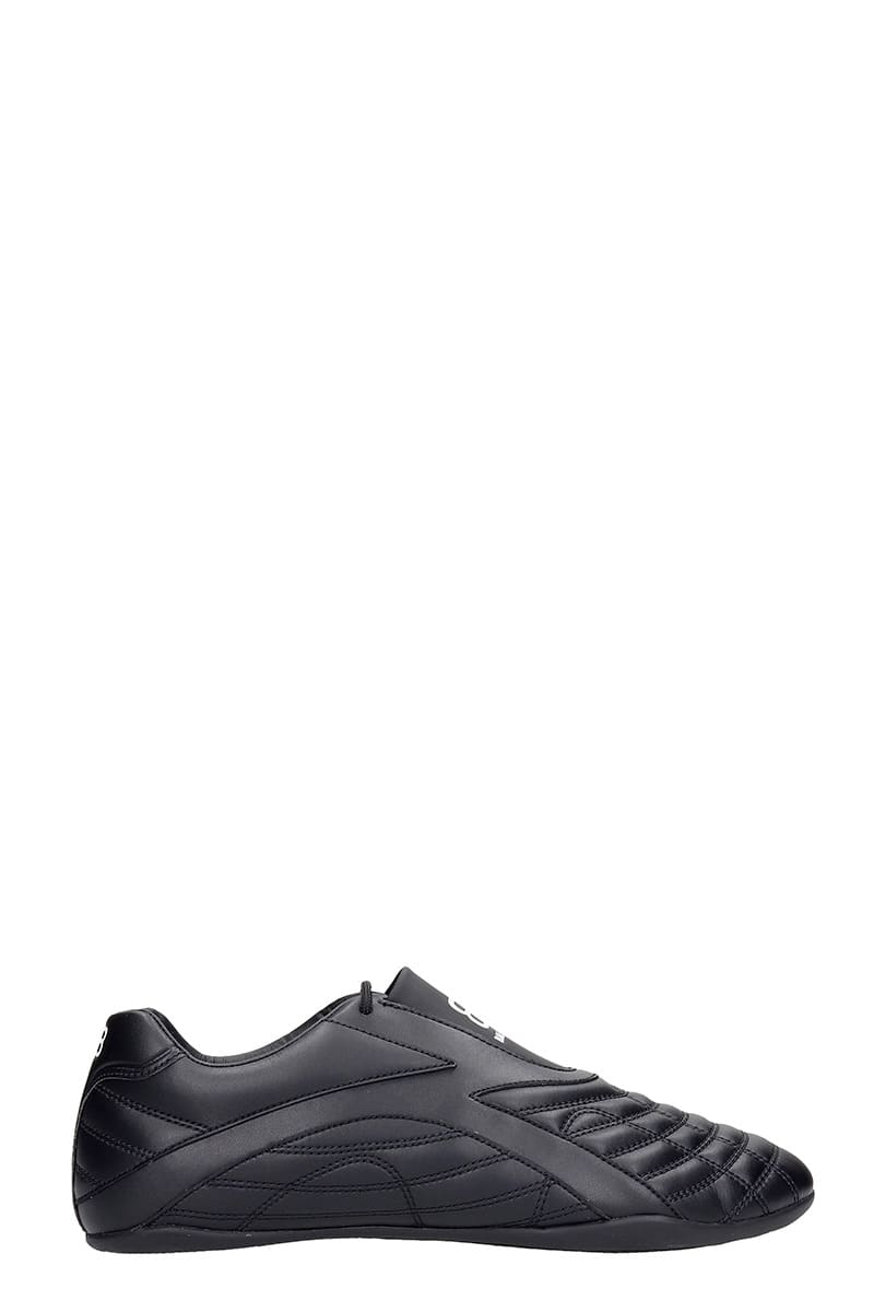 Balenciaga Zen Sneakers In Black Leather