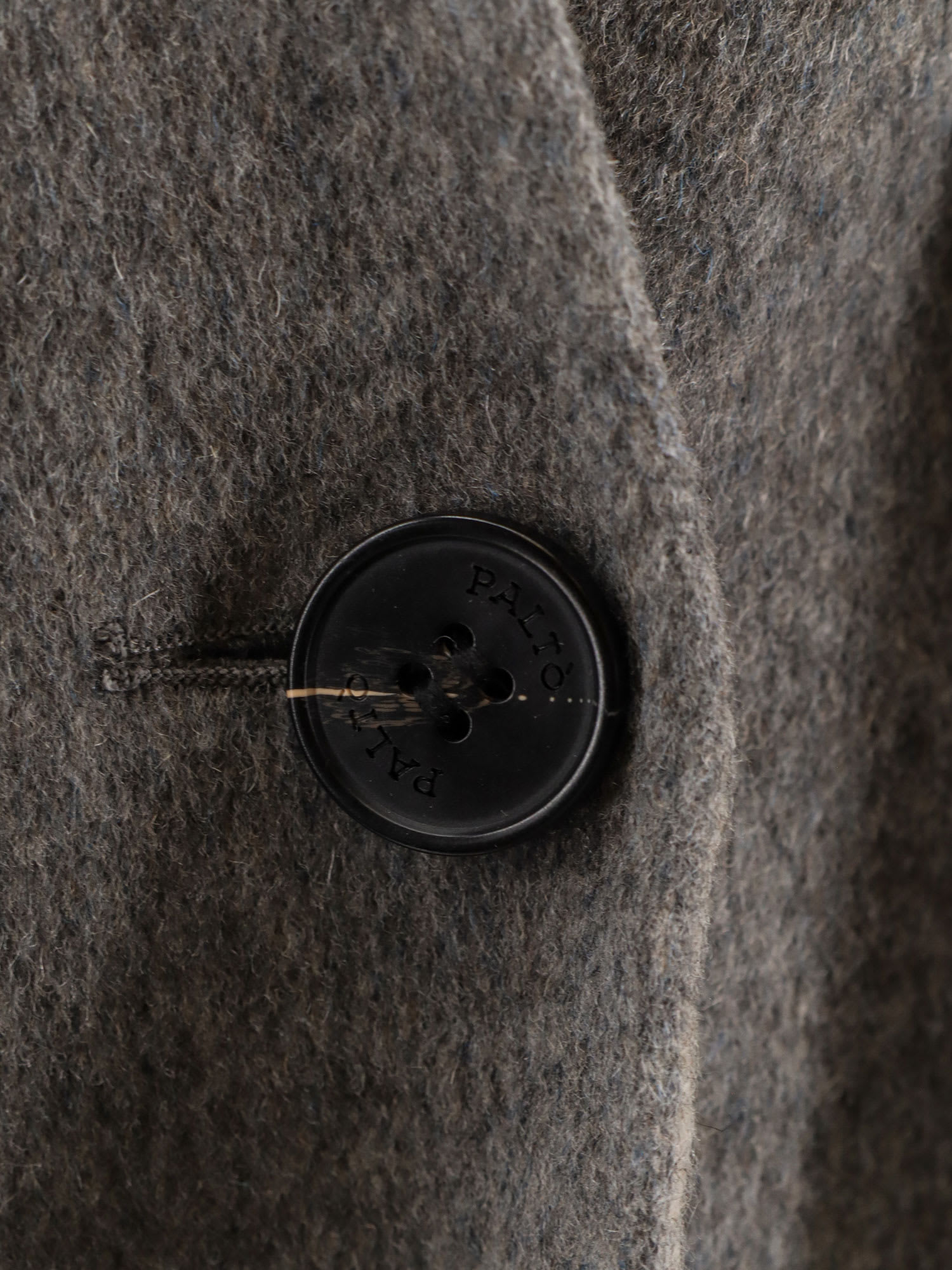 Paltò Filo Db Wool Coat In Gray