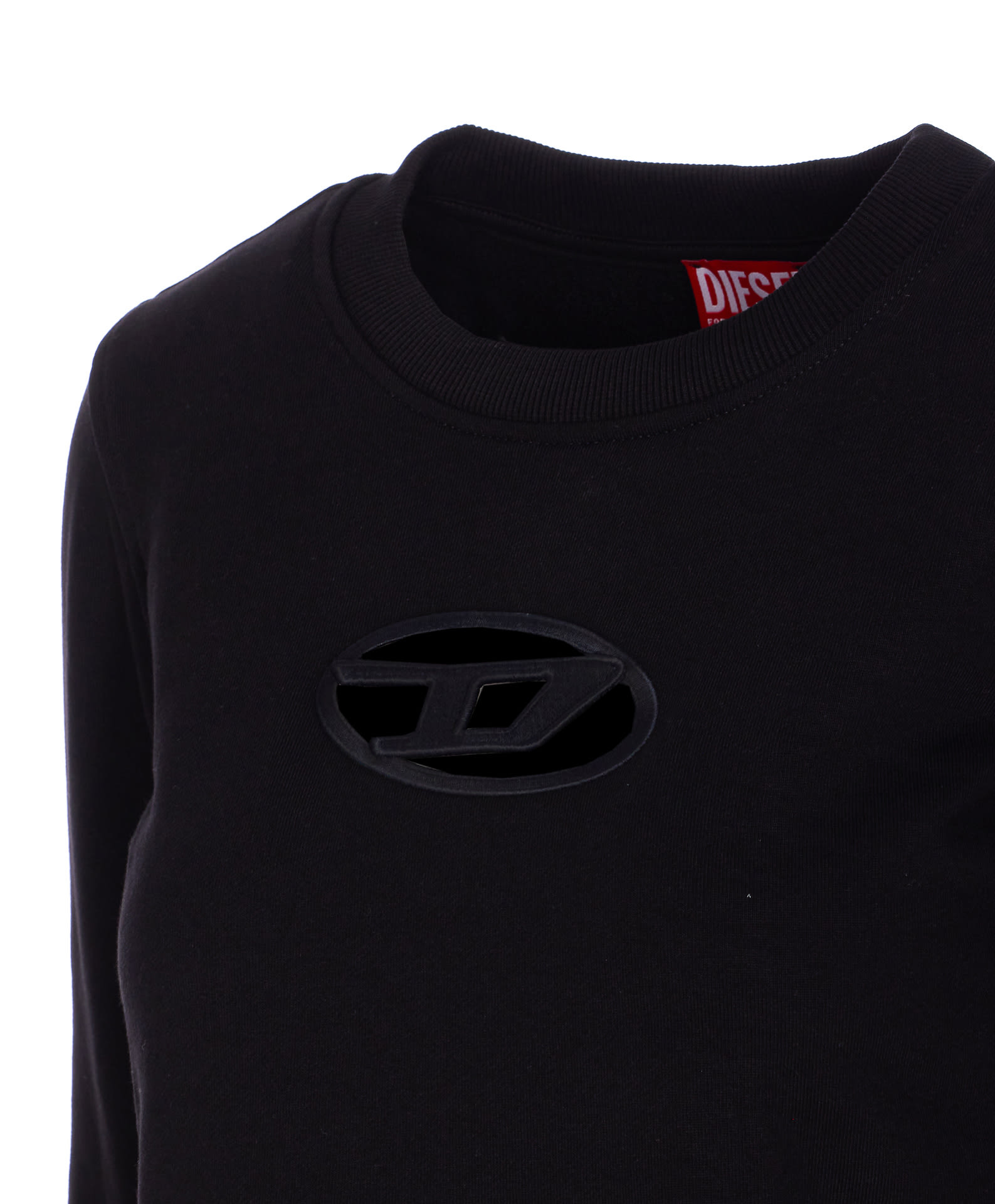 Diesel F-slimmy-od Sweatshirt In Black