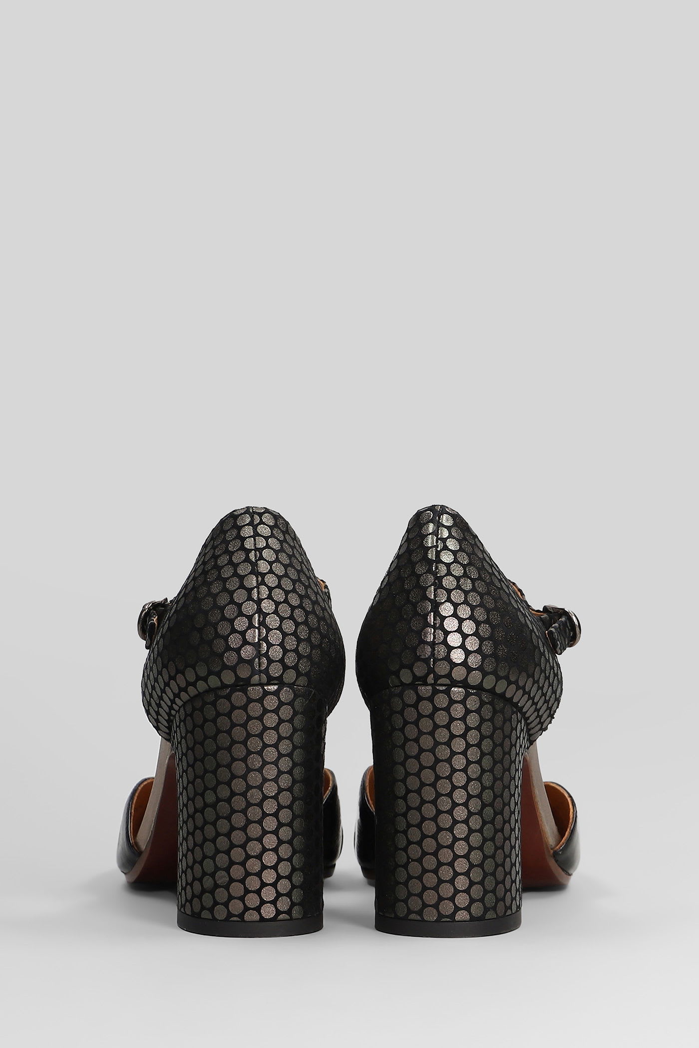 Chie Mihara 65mm Miver T-bar Heeled Pumps In Black
