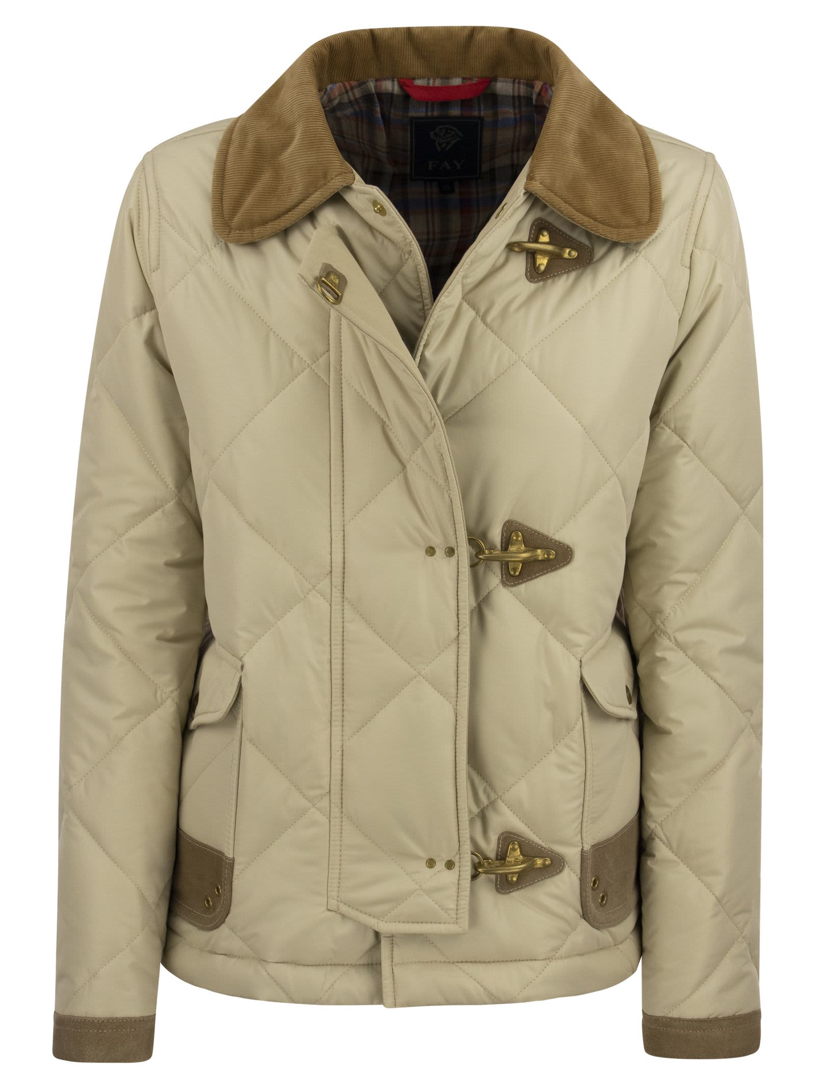 Fay Quilted Jacket 3 Hooks