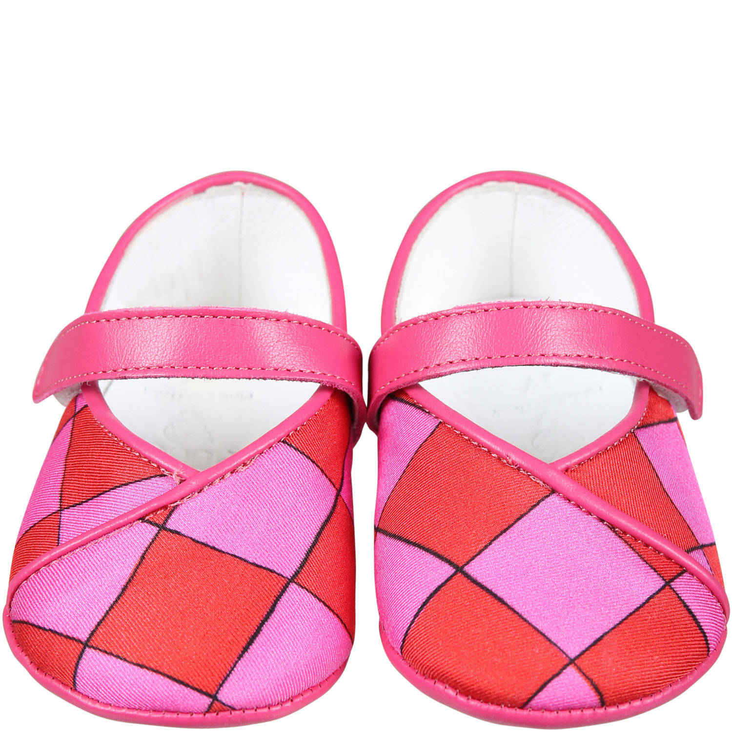 Shop Pucci Multicolor Ballet Flats For Baby Girl With Iconic Multicolor Print