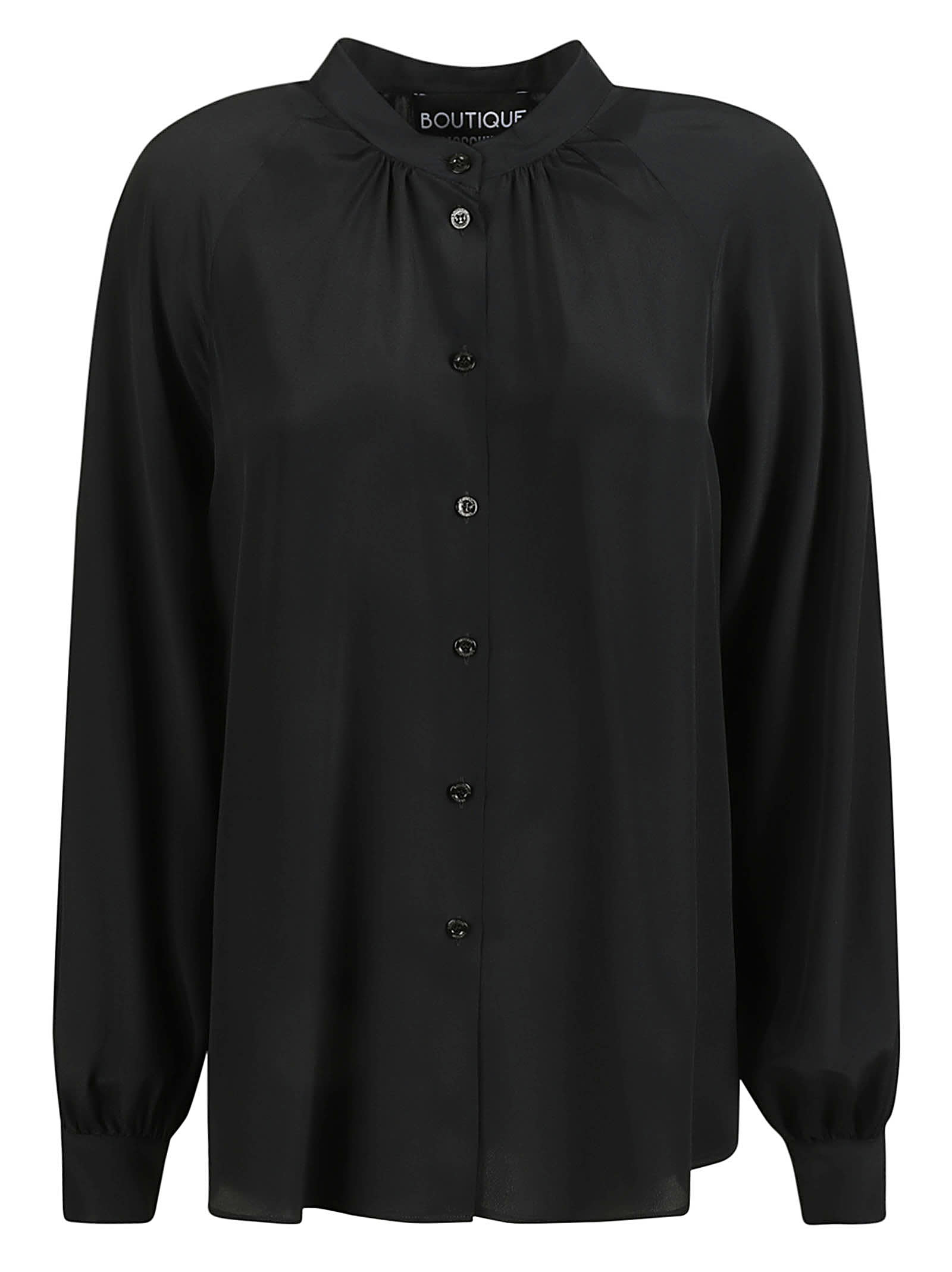 Boutique Moschino Buttoned Blouse In Black