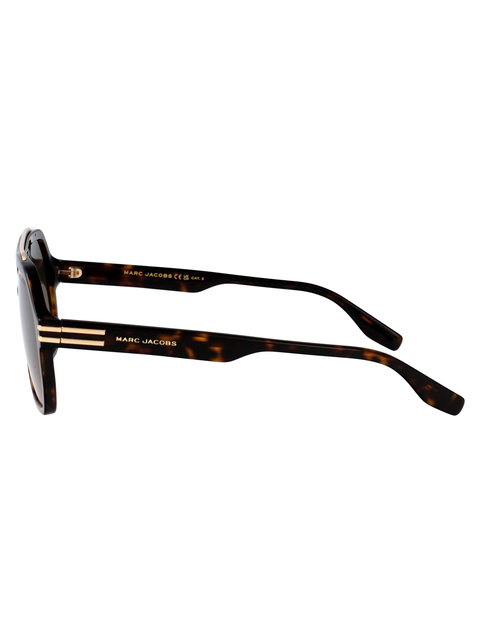 Marc Jacobs Geometric Sunglasses In Brown