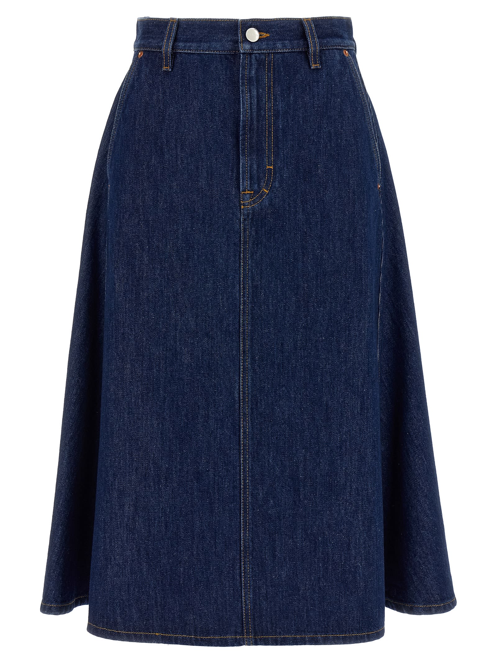 Gucci Knee Length And Midi Skirts In Blue