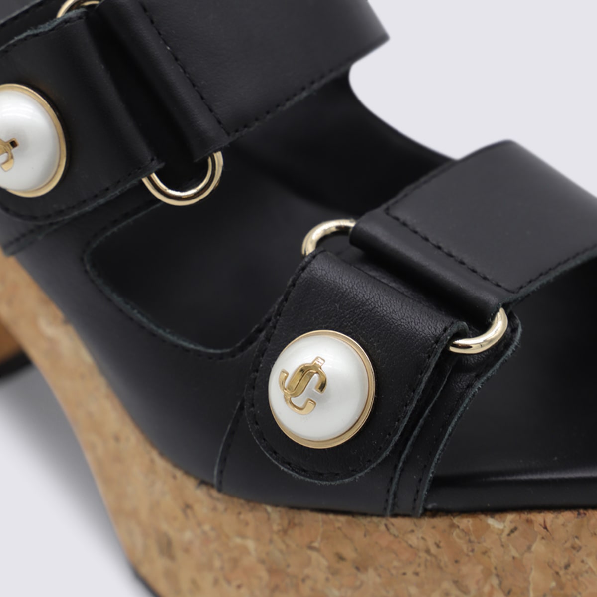 Jimmy Choo Fayence 95 Platform Sandals In Black