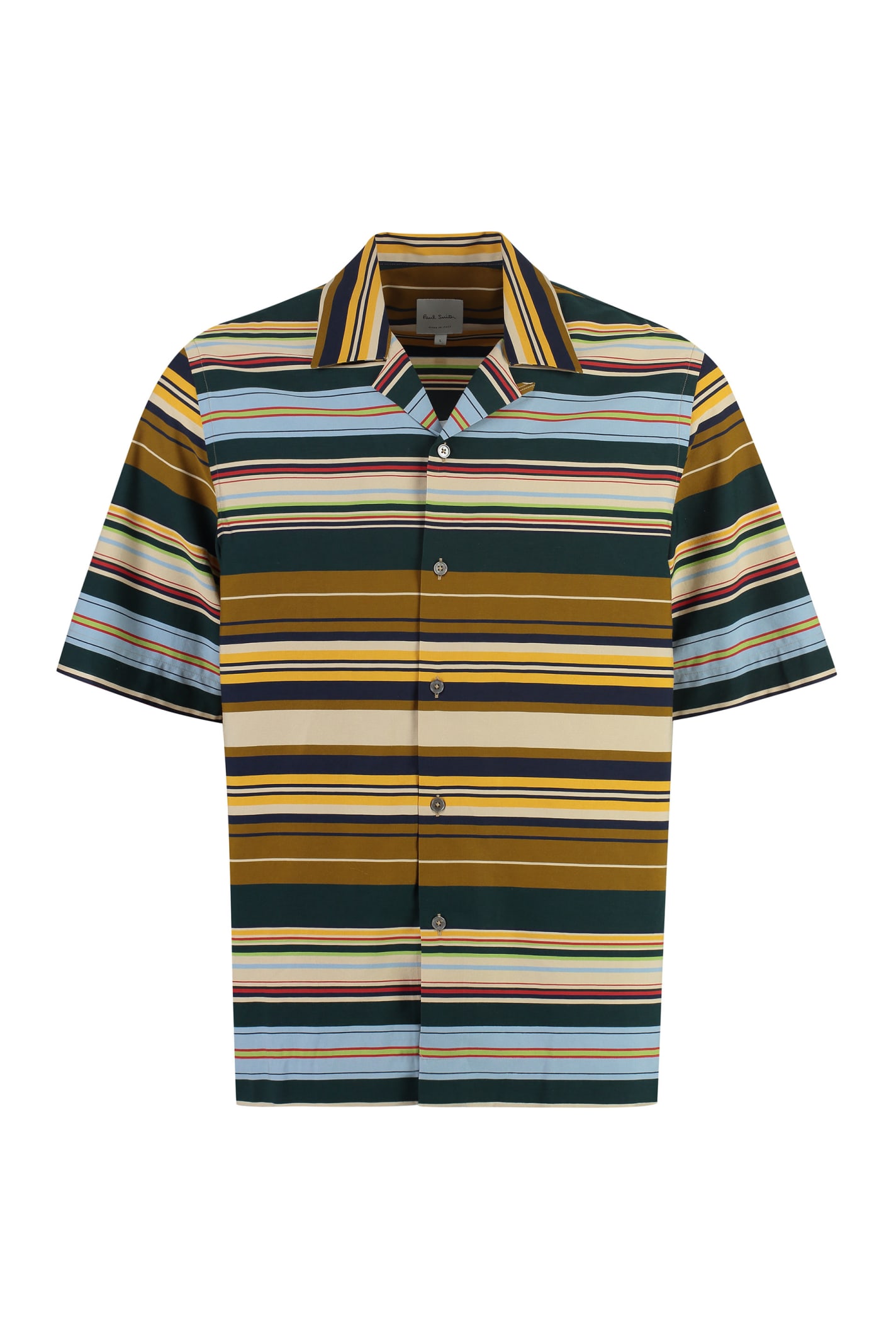 Shop Paul Smith Printed Short Sleeved Shirt In Multicolor