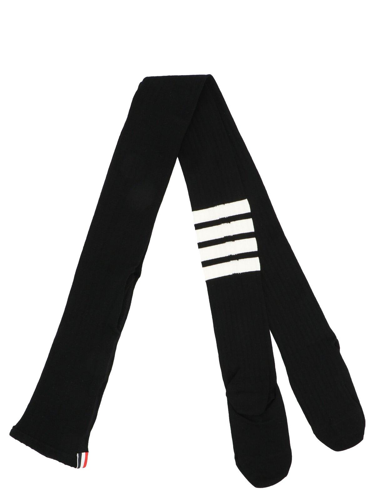 Thom Browne 4 Bar Striped Ribbed Tights