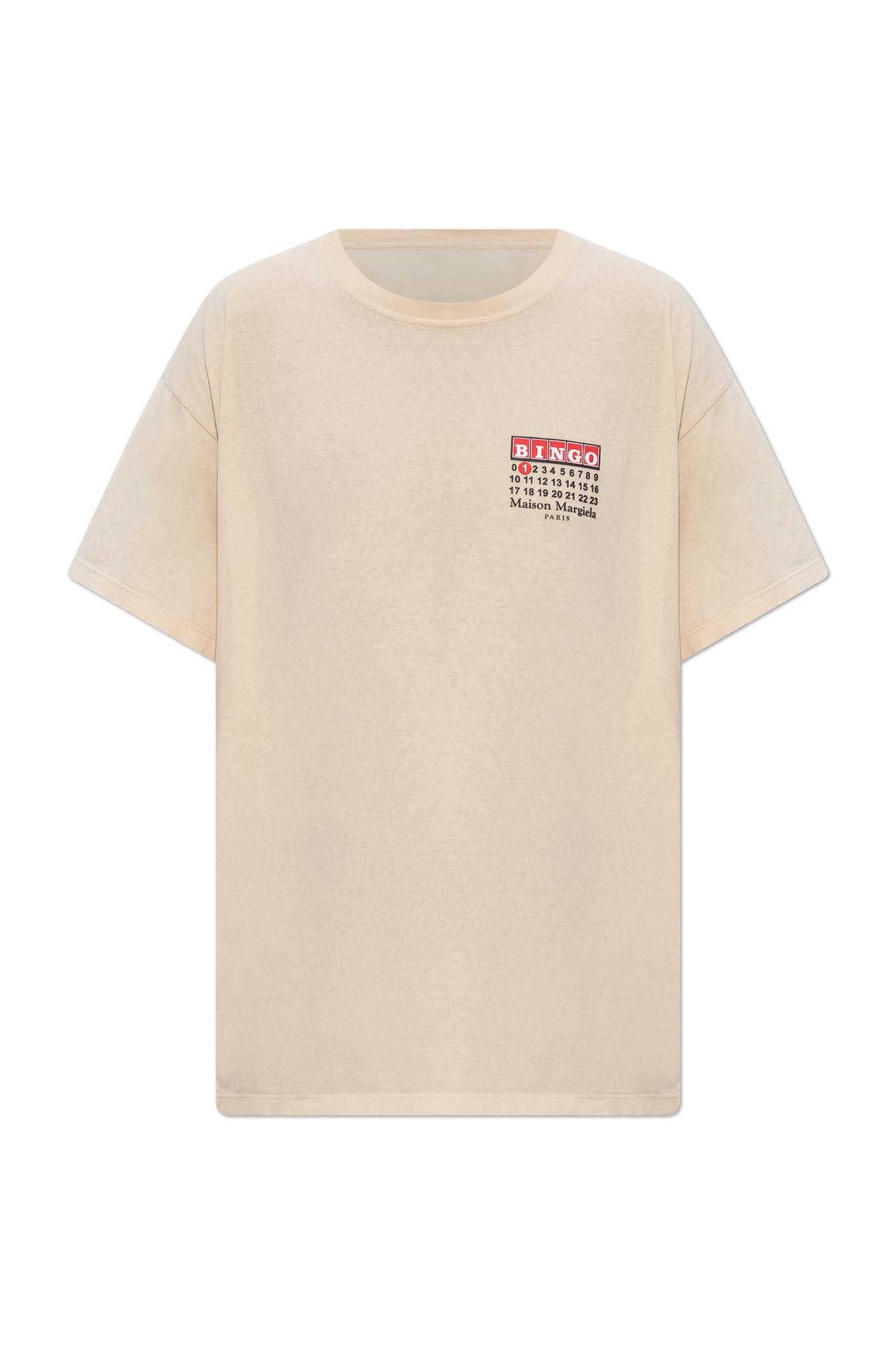 Maison Margiela T-shirt With Logo In Pattern