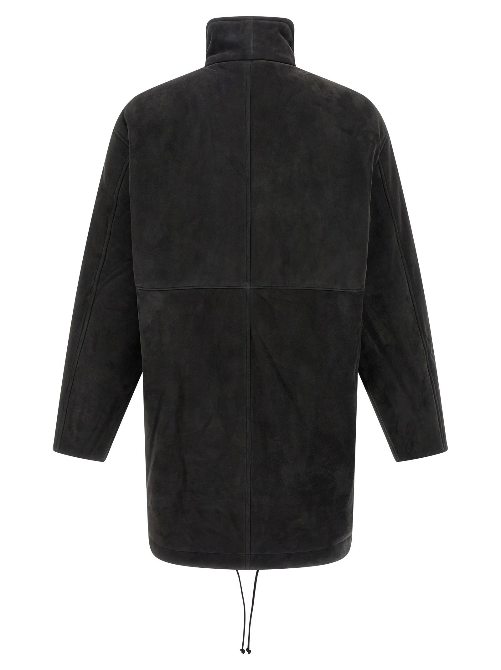 Giorgio Brato High-neck Leather Jacket In Black