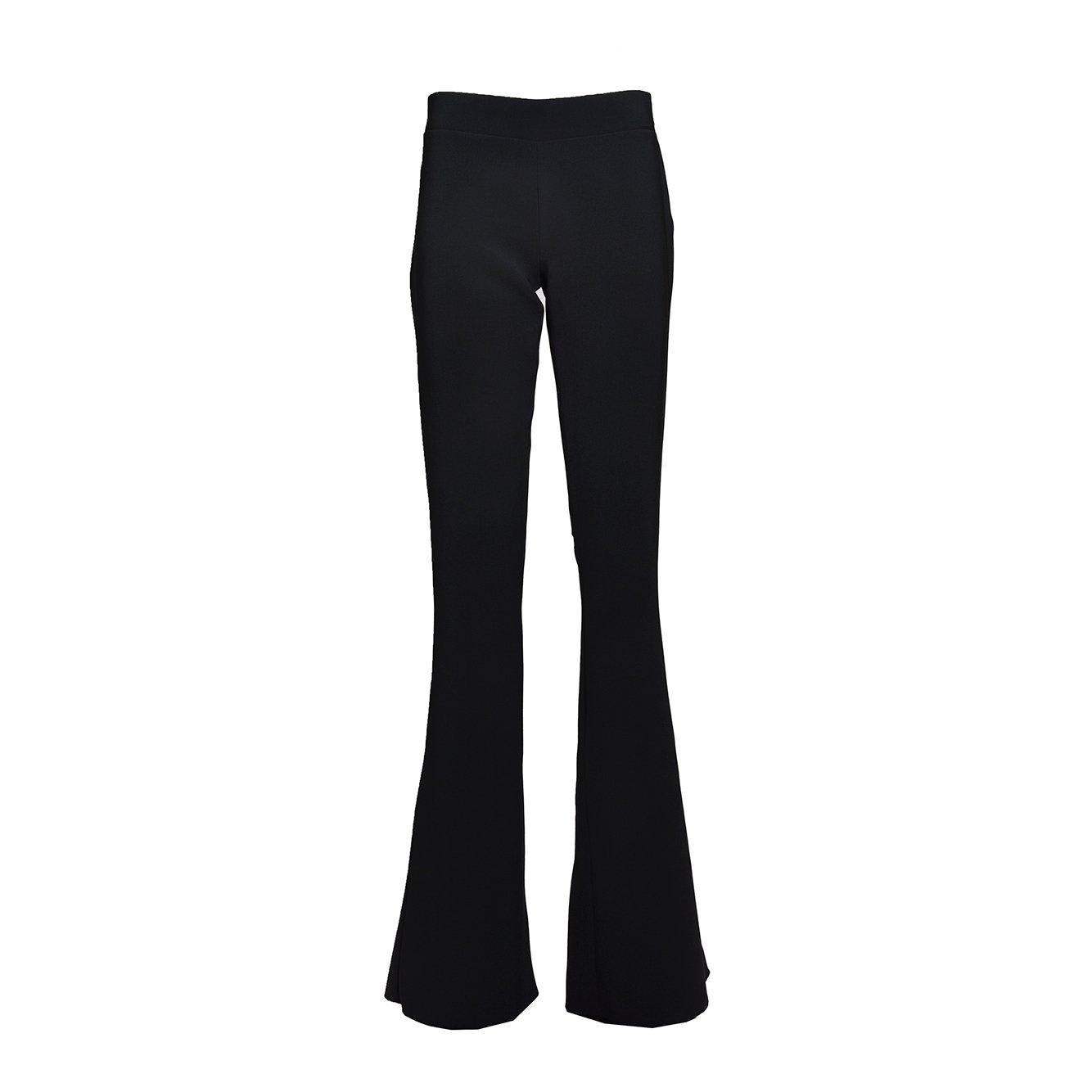 Shop Dsquared2 Logo-plaque Skinny Flared Trousers In Black