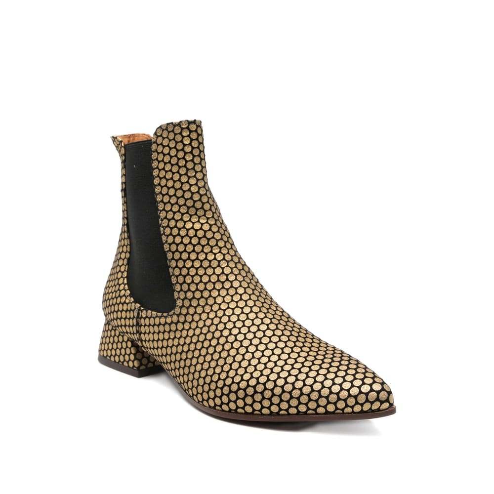 Chie Mihara 35mm Pointed-toe Polka-dot Boots In Multi