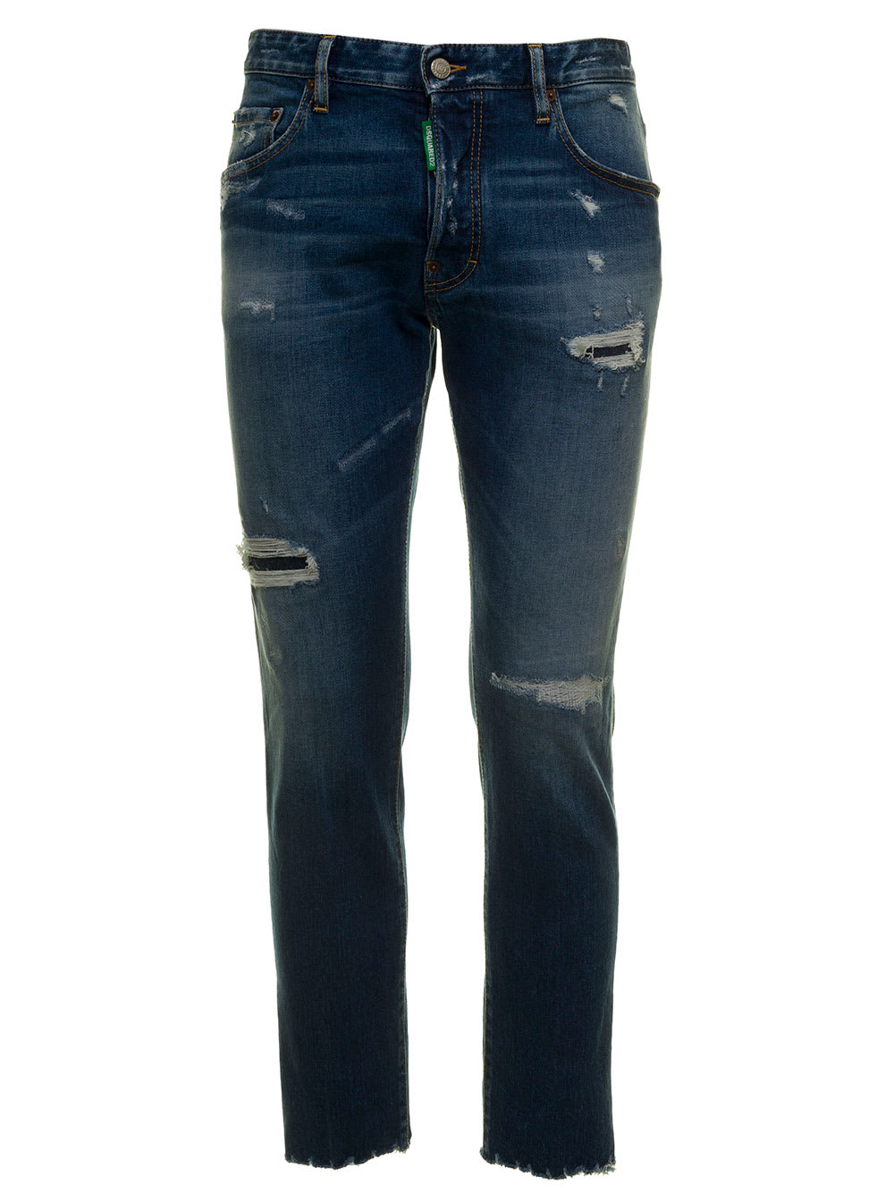 Dsquared2 D-squared2 Mens Denim Skater Jeans With Ripped Details