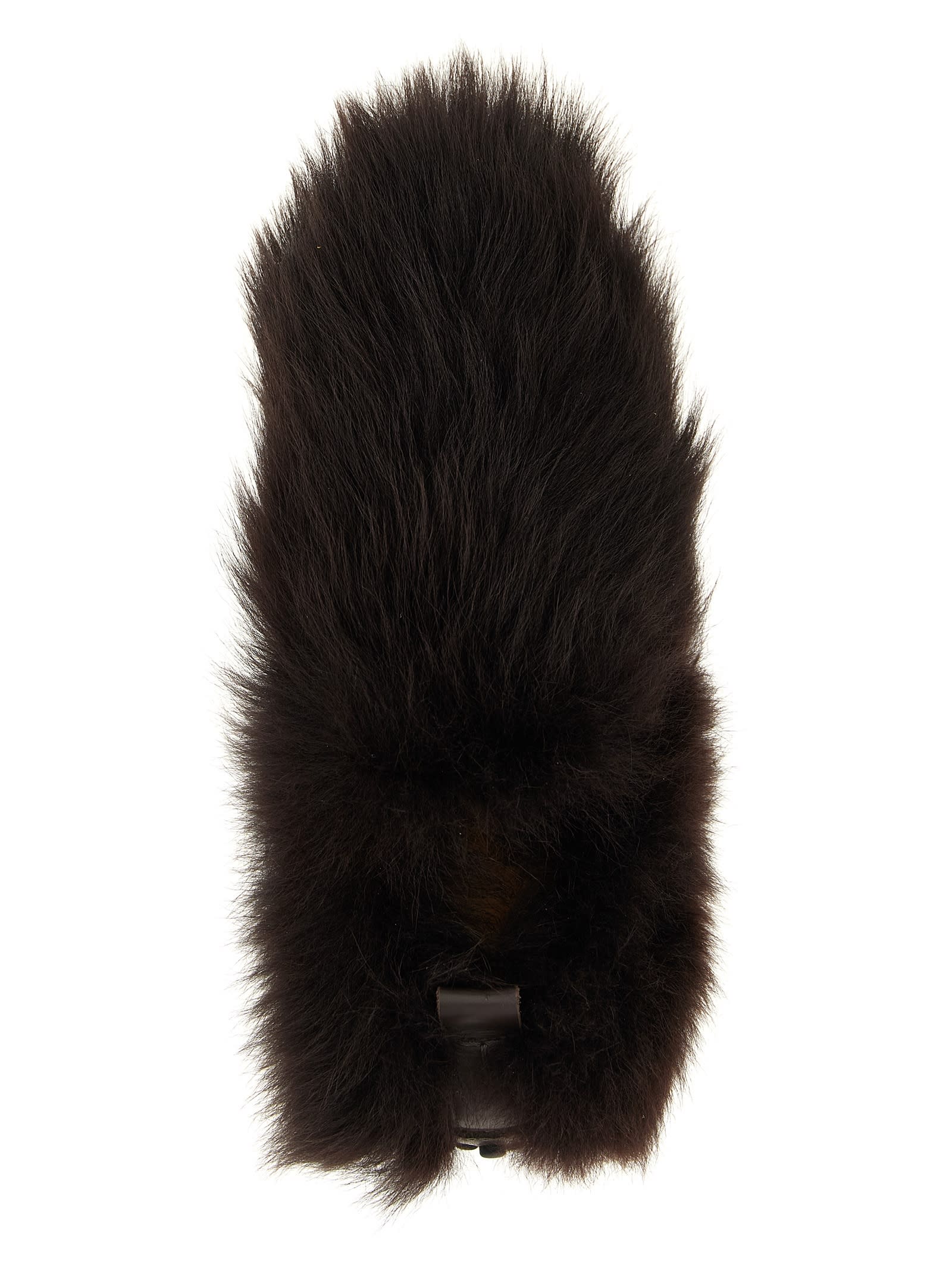 Tod's Gommino Sheep Fur Loafers In Brown