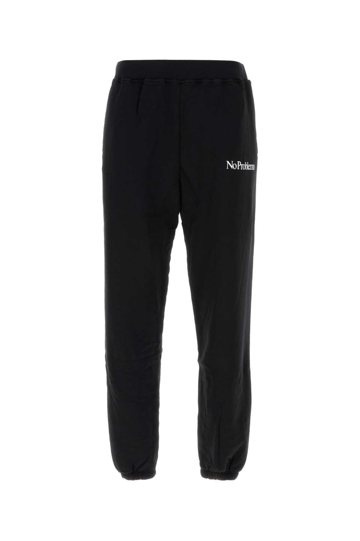 Black Cotton Joggers