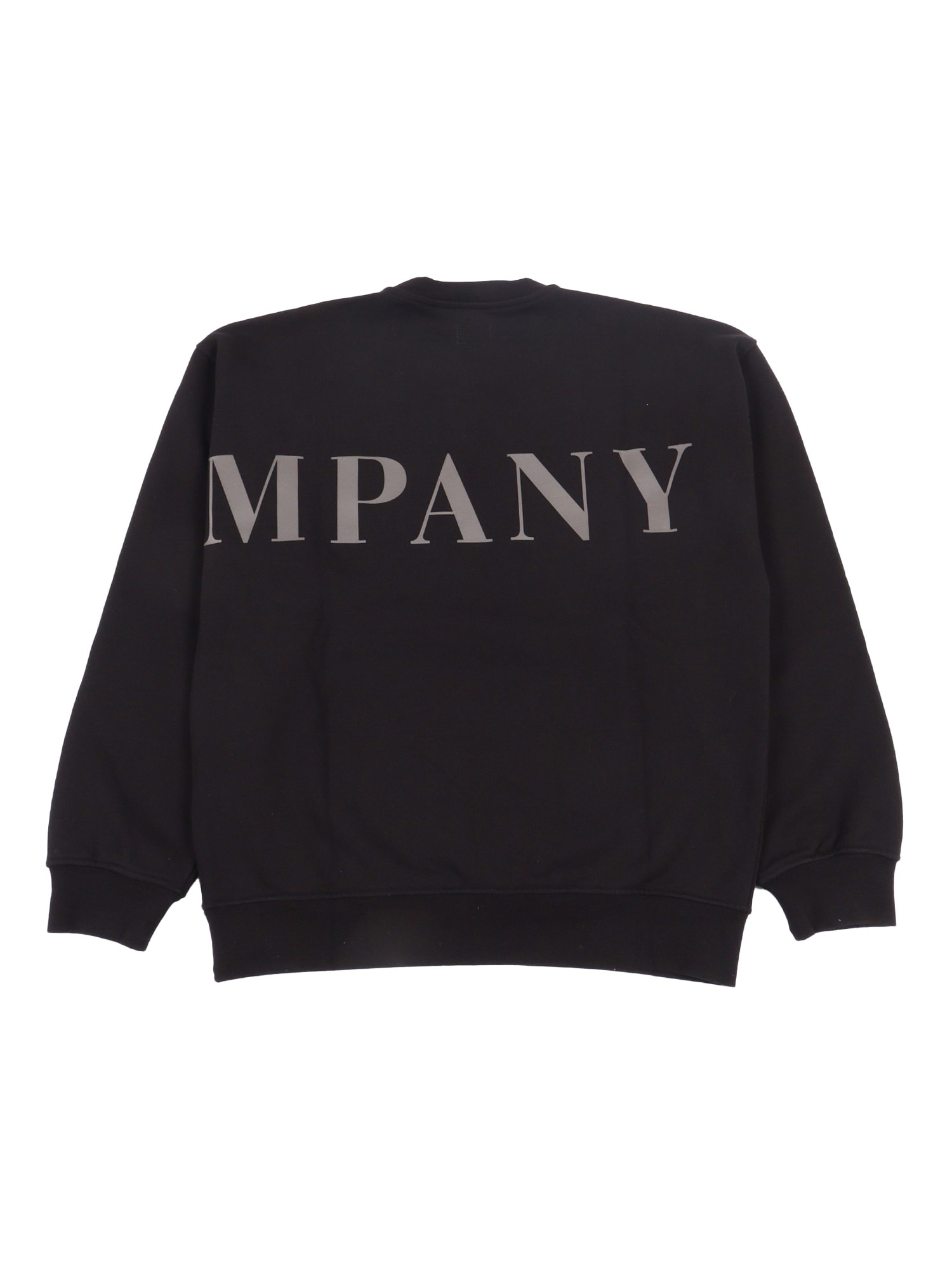 C.p. Company Undersixteen Crewneck Sweater In Black