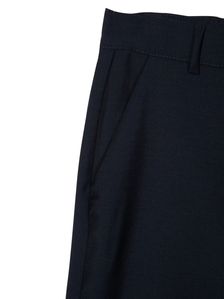 Fay Tailored Wool Shorts In Blue