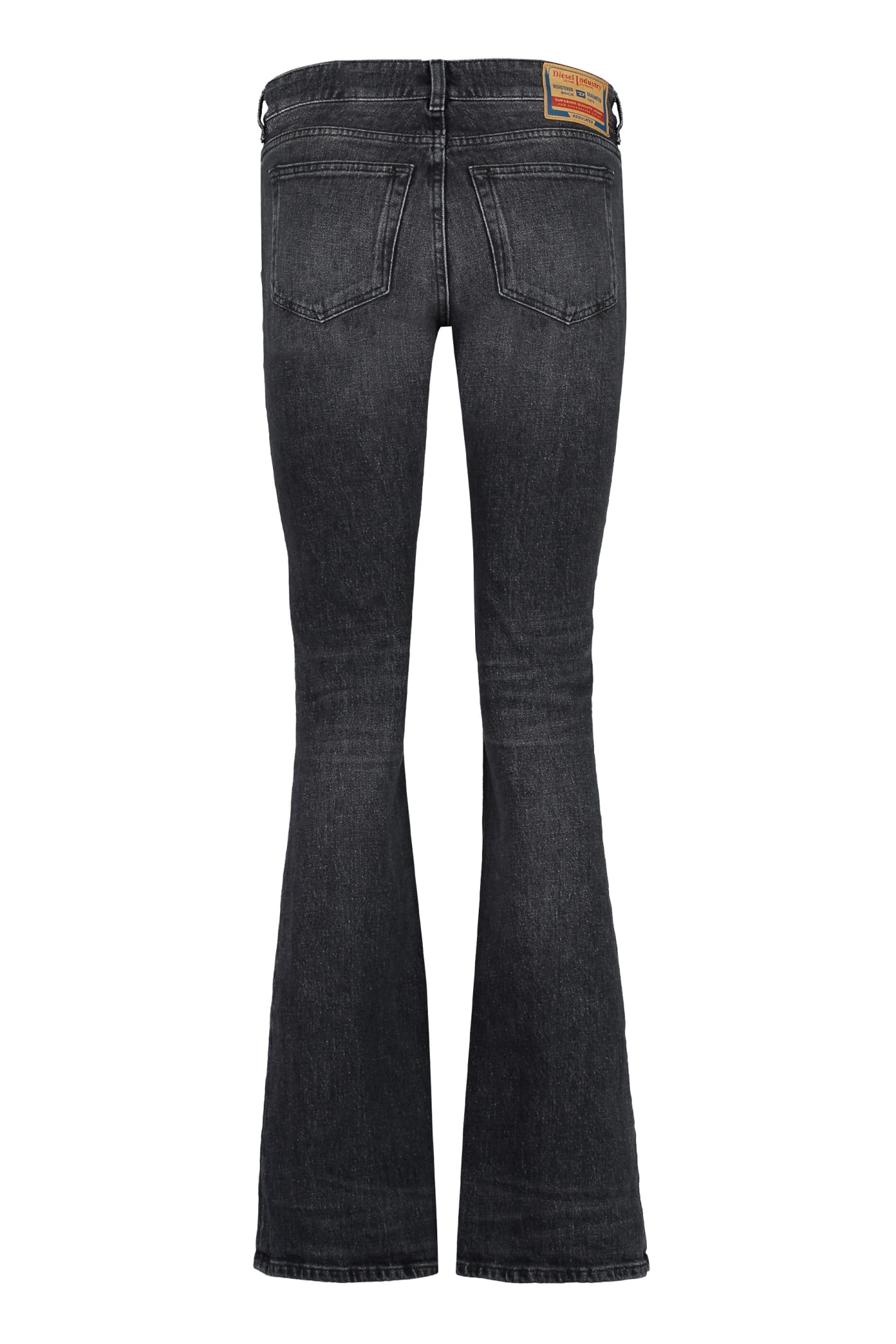 Shop Diesel 1969 D-ebbey Bootcut Jeans In Grey