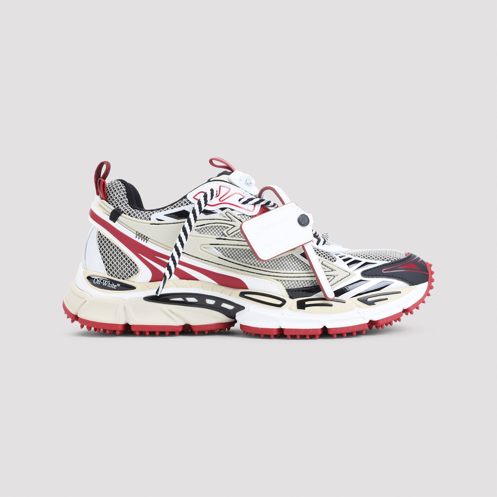 Off-white Ow Be Right Back Sand Polyurethane Sneakers In Neutral