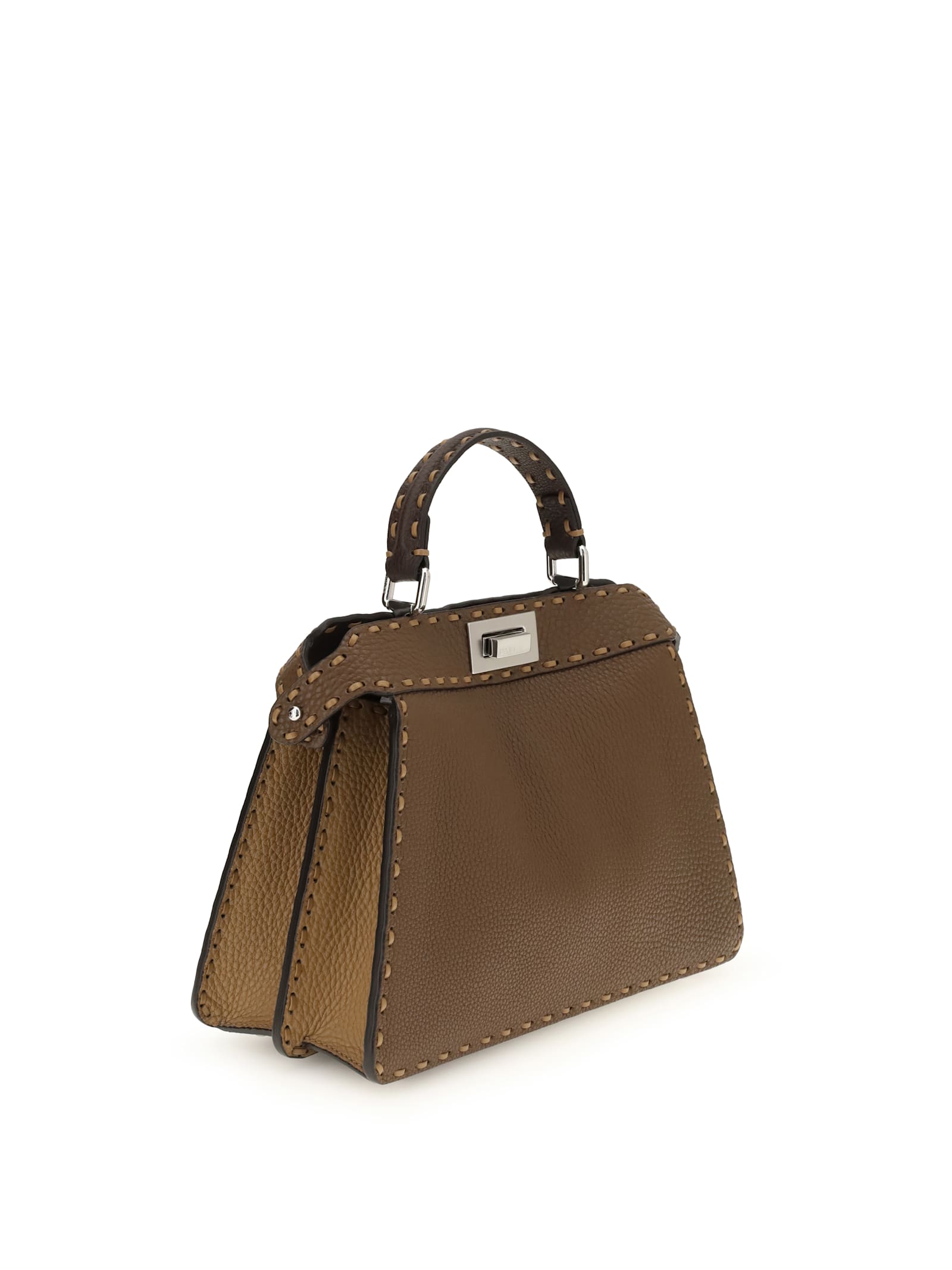 Fendi Peekaboo Iseeu Selleria Macro In Brown
