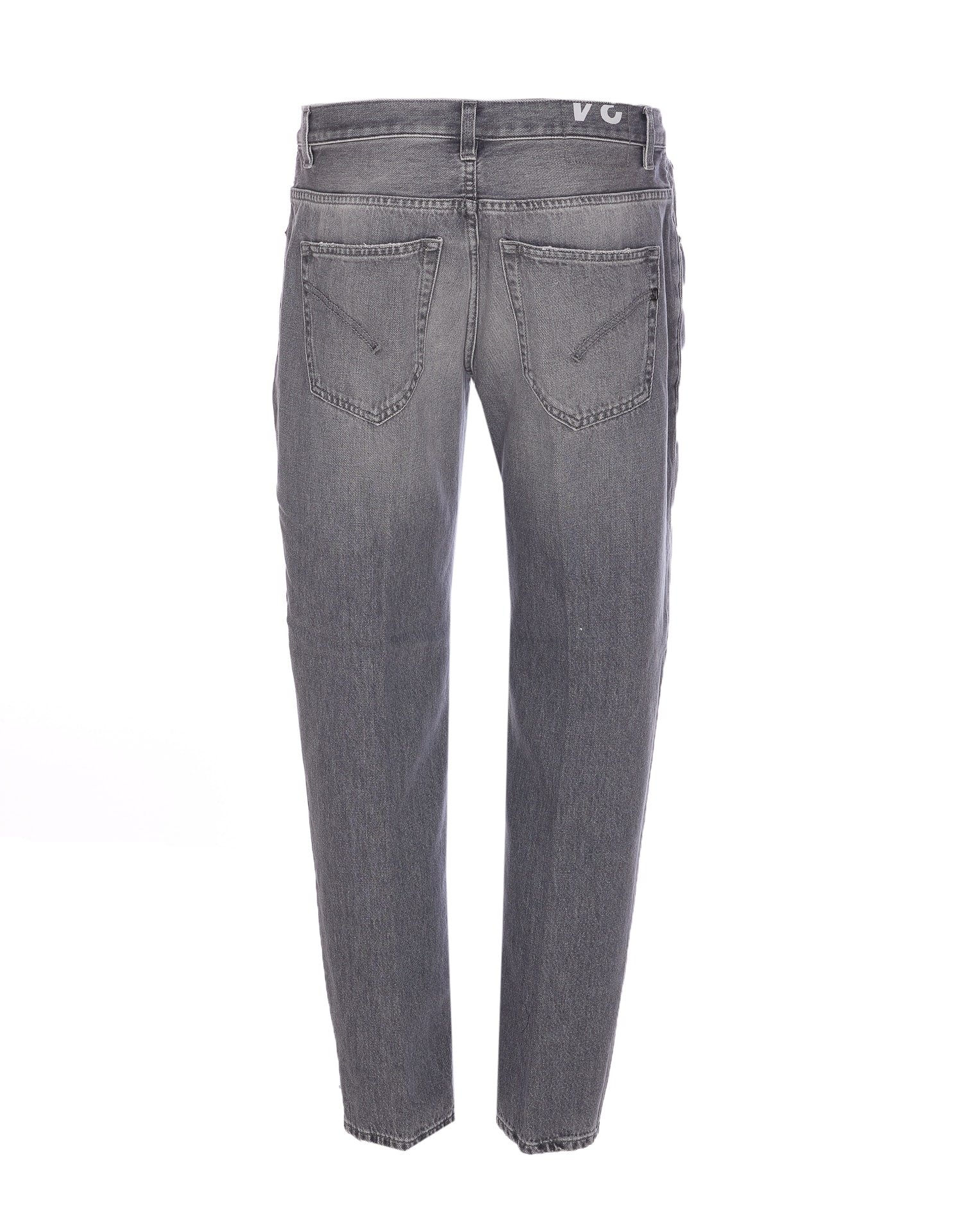 Dondup Jeans With Belt Loops In Gray