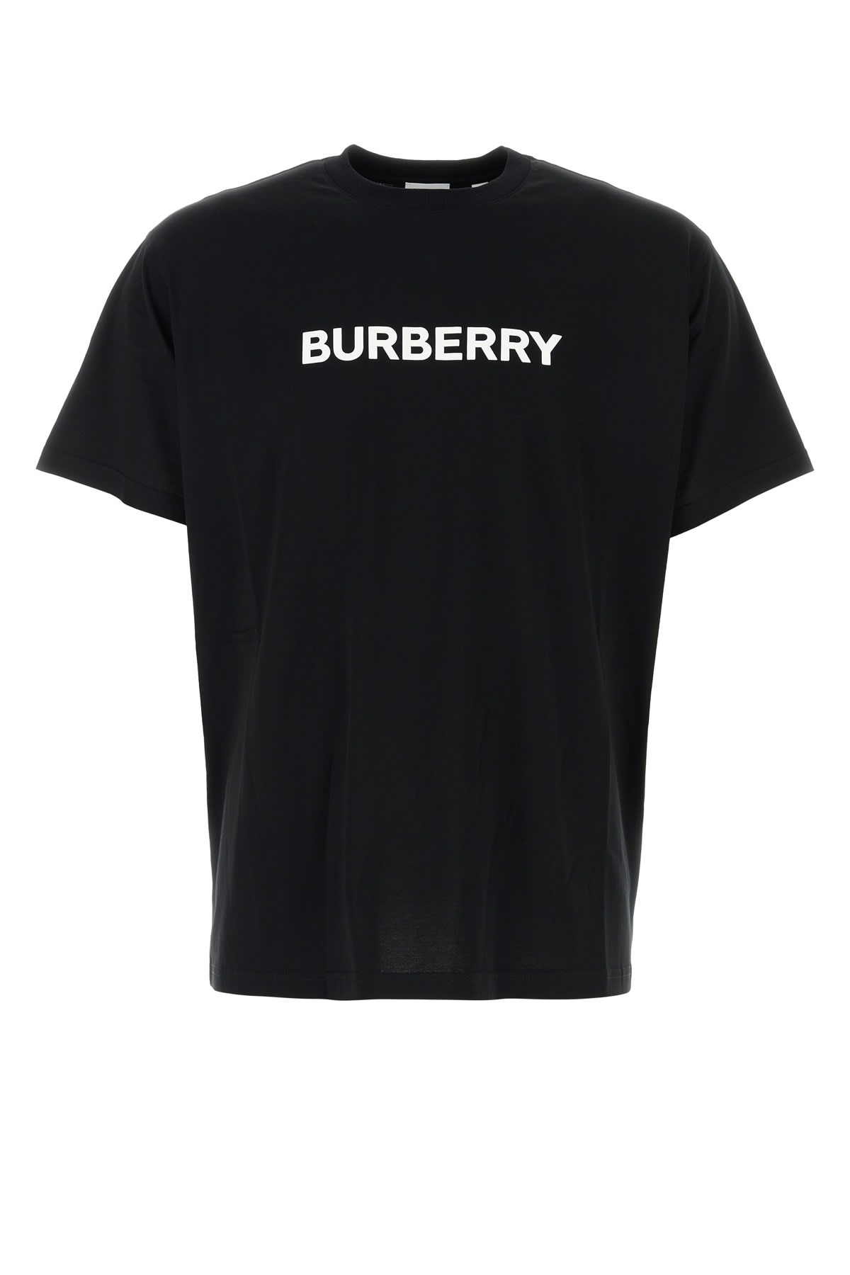 Shop Burberry Black Cotton T-shirt