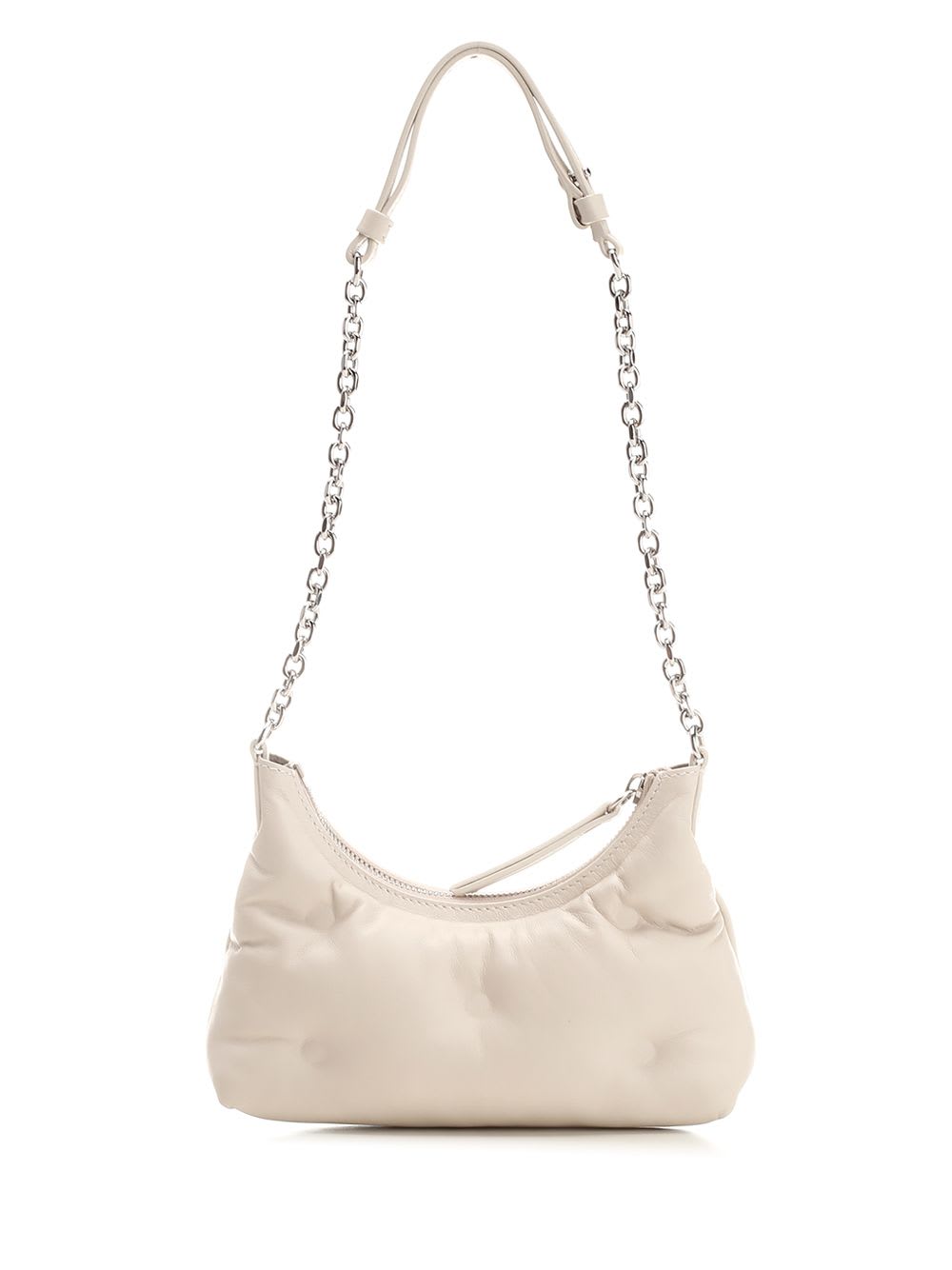 Shop Maison Margiela Glam Slam Micro Hobo Bag In Beige