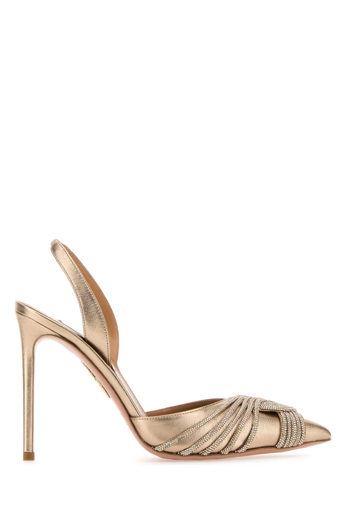 Copper Leather Gatsby Sling 105 Pumps