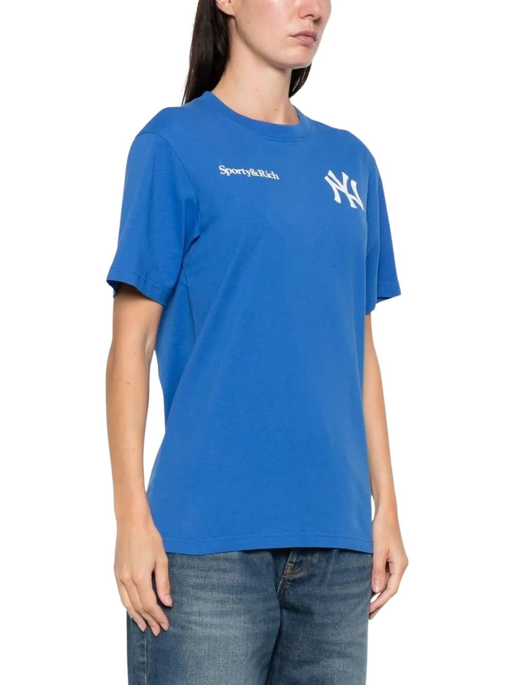 Sporty & Rich Slugger T-shirt In Blue
