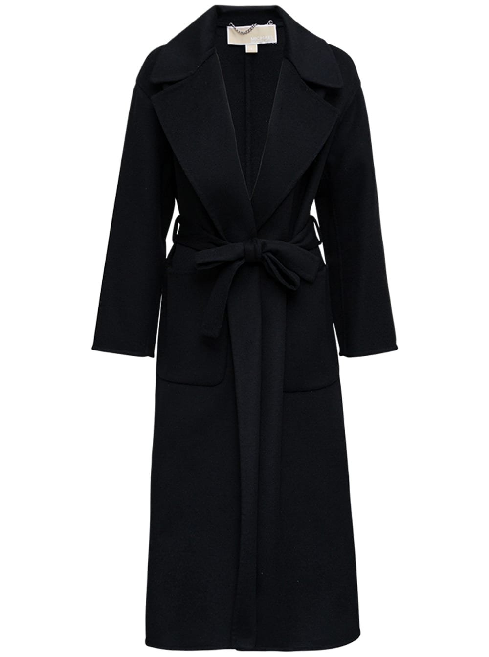 MICHAEL Michael Kors Dressing-gown Coat In Black Wool
