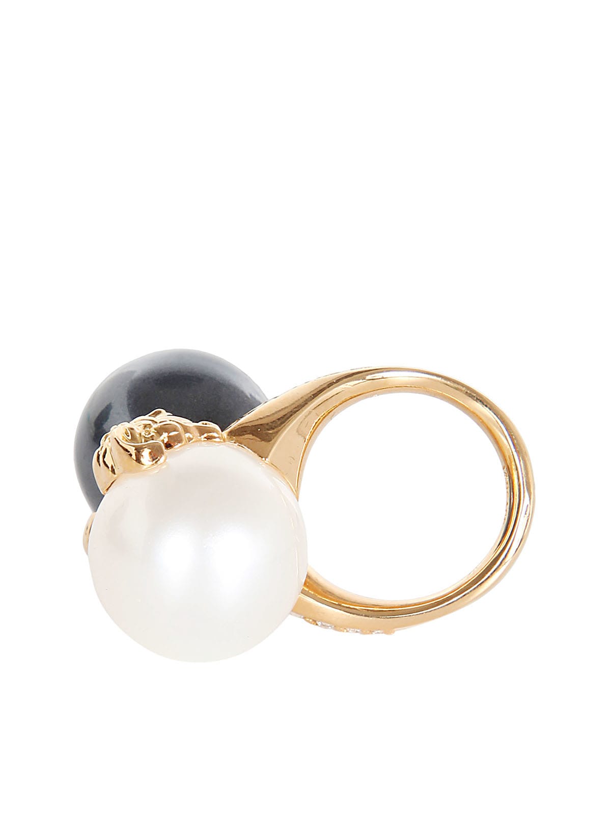 Versace Double Pearl Ring