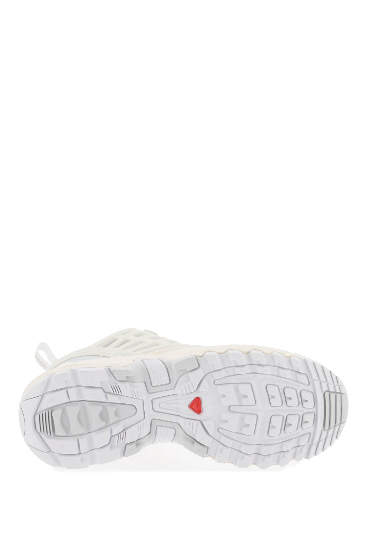 Shop Salomon Acs Pro Sneakers In White Vanilla Ice Lunar Rock (white)