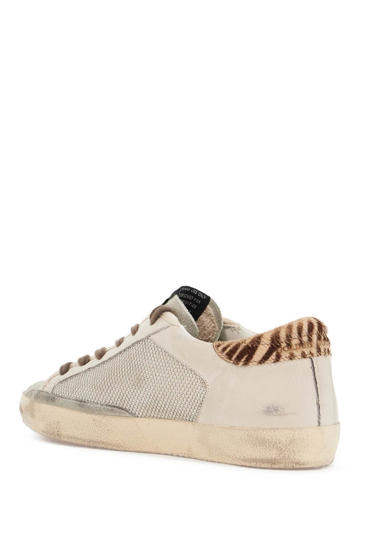 Shop Golden Goose Super-star Double Quarter Sneakers In Silver/ice/white/buttercream B