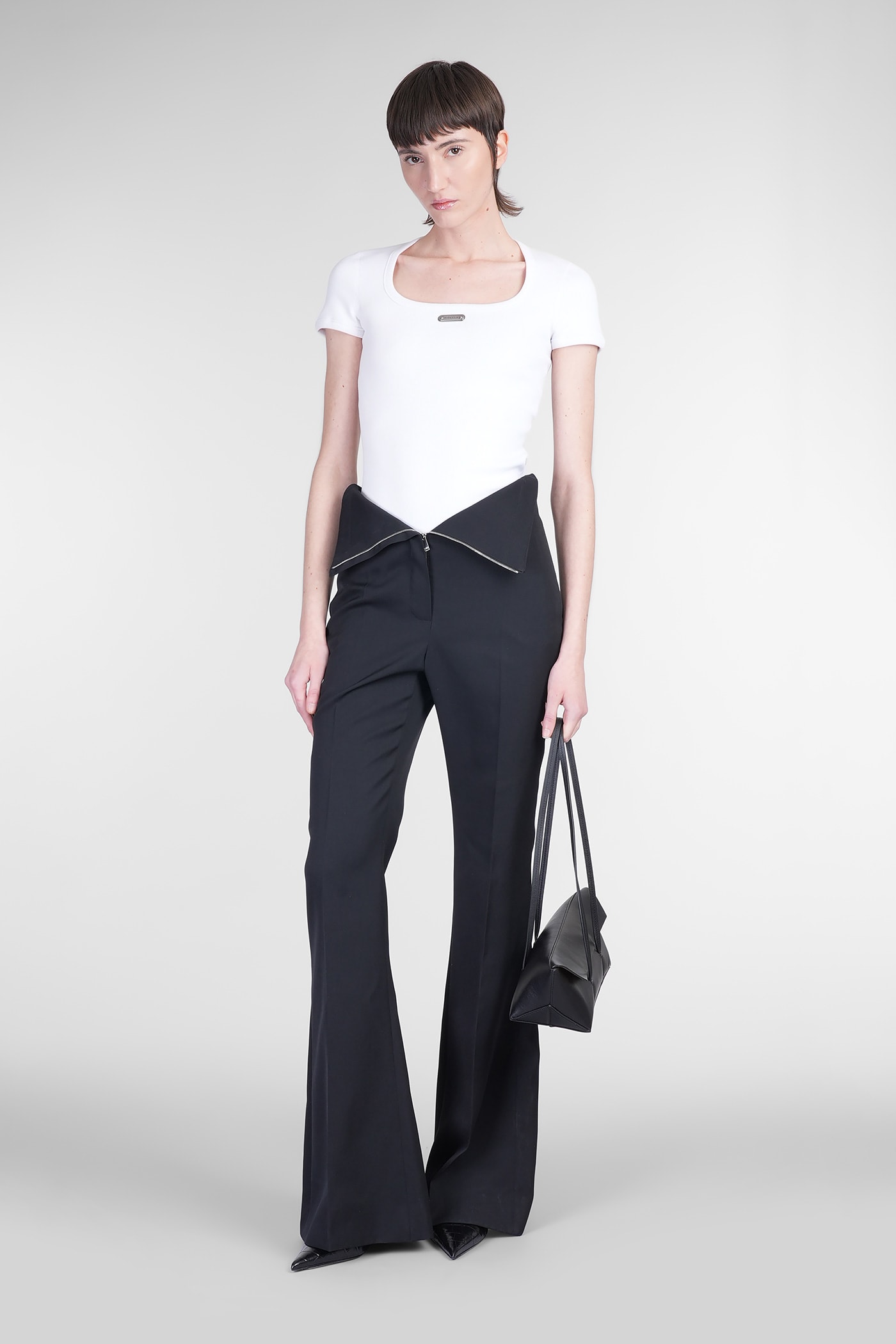 Alexander Mcqueen Logo-plaque Scoop-neck T-shirt In Multi