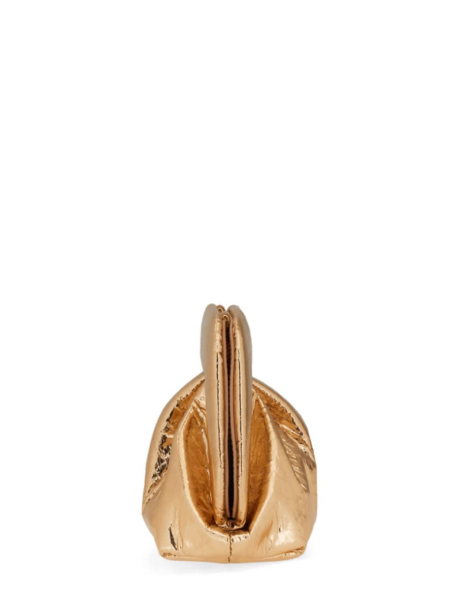 Themoirè Clutch Gea In Pineapple Rose Gold