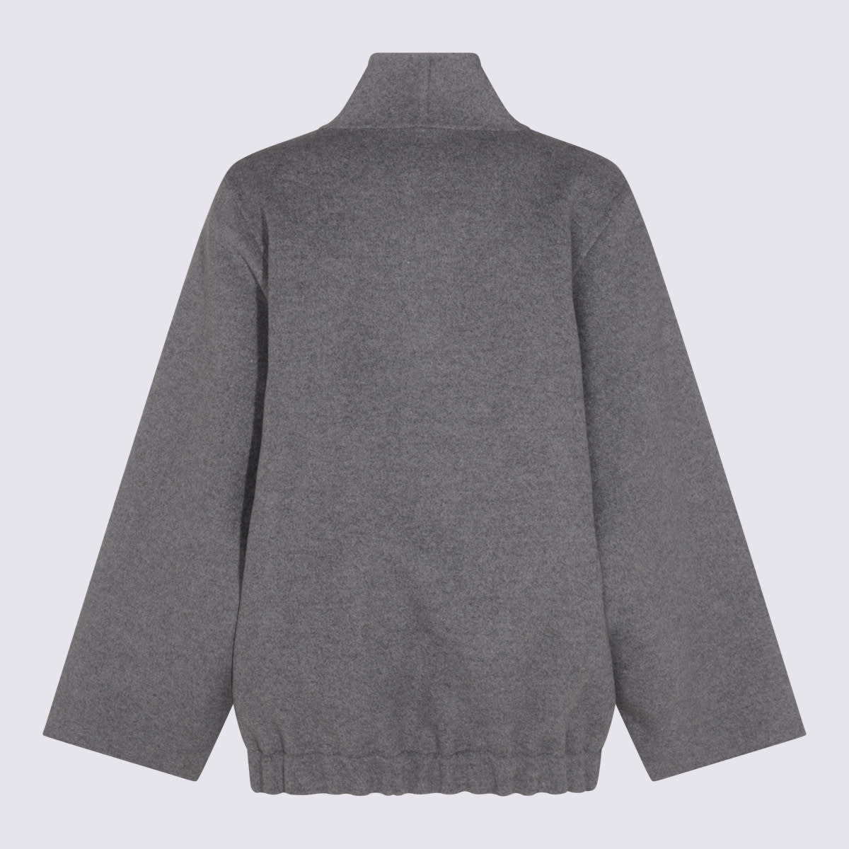 Khaite Grey Wool Coat In Gray