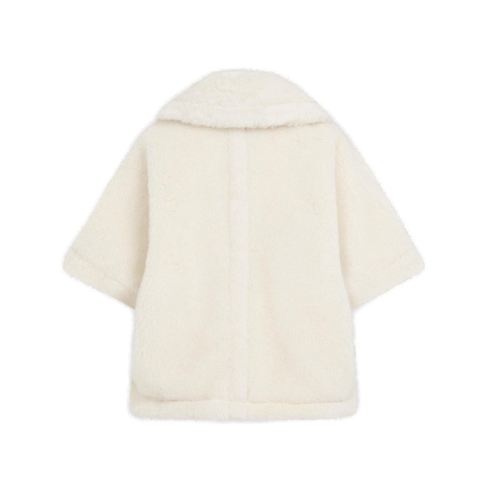 Shop Max Mara Collared Short-sleeve Jacket In White