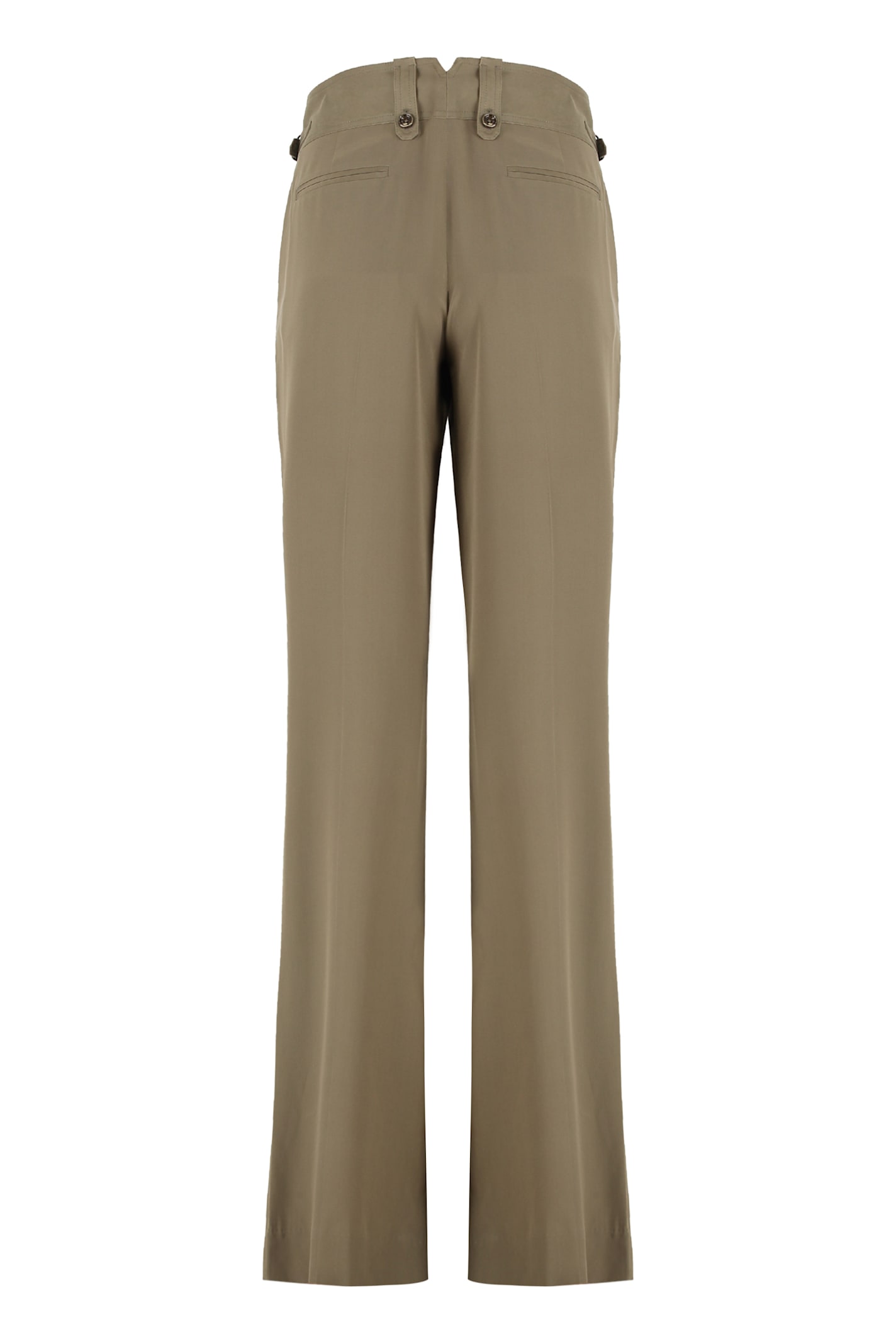 Tom Ford Silk Trousers In Brown