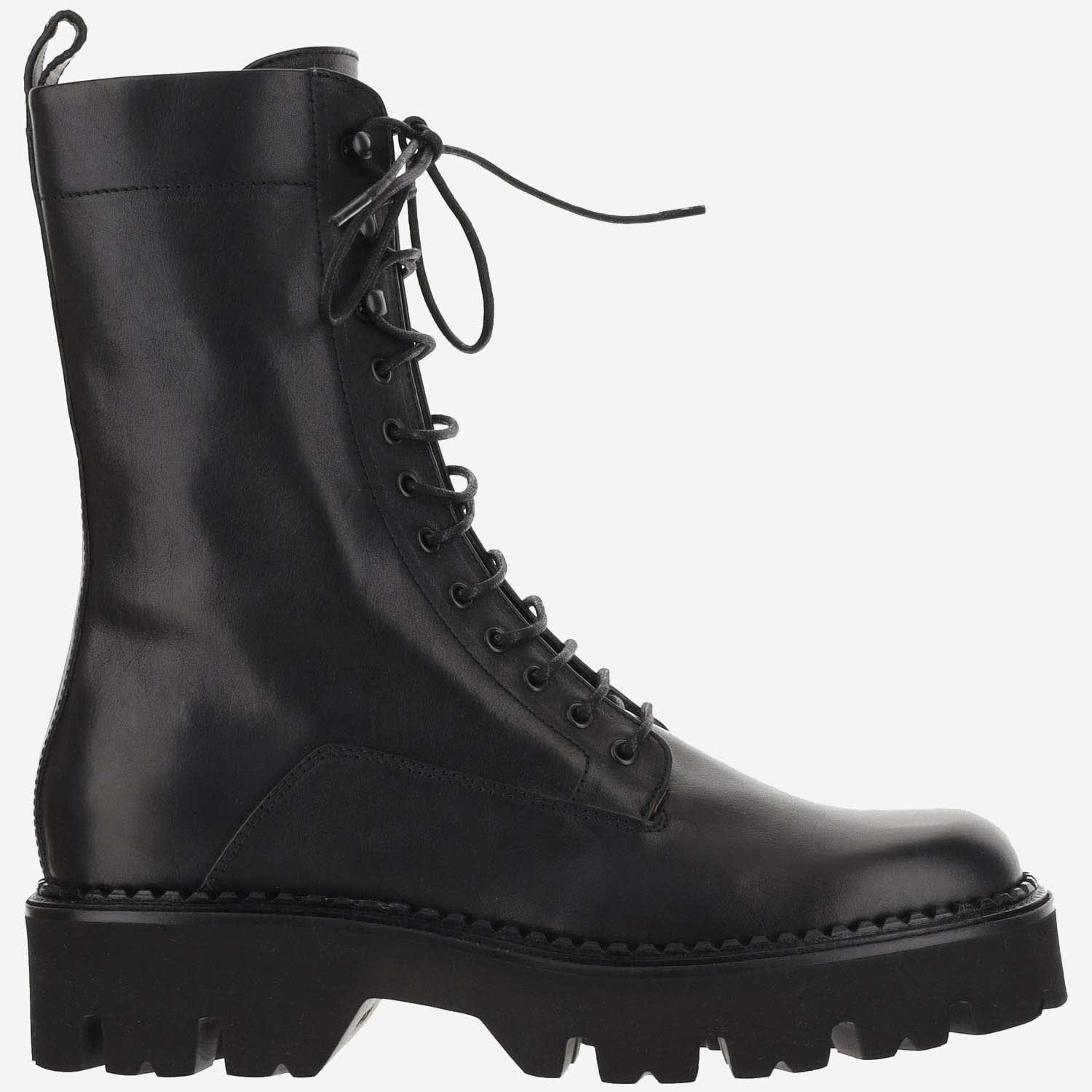 Shop Sartore Leather Boots In Black