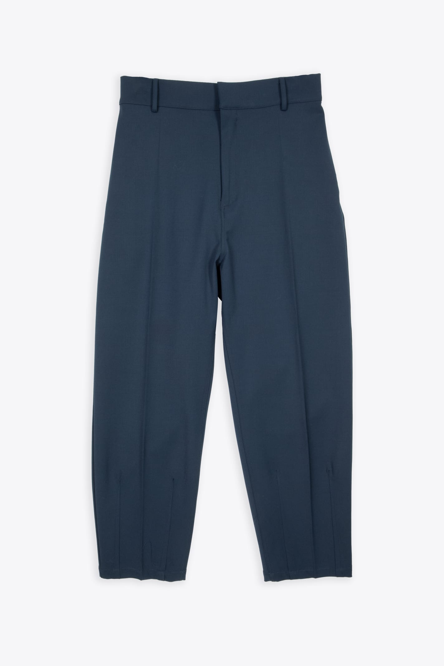 Mauro Grifoni Pantalone Pince Al Fondo Blue tailored pant with ankle pleats