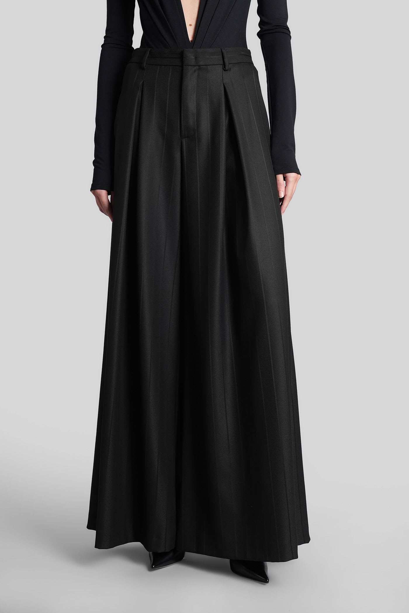 The Andamane Tara Pants In Black Polyester In Black