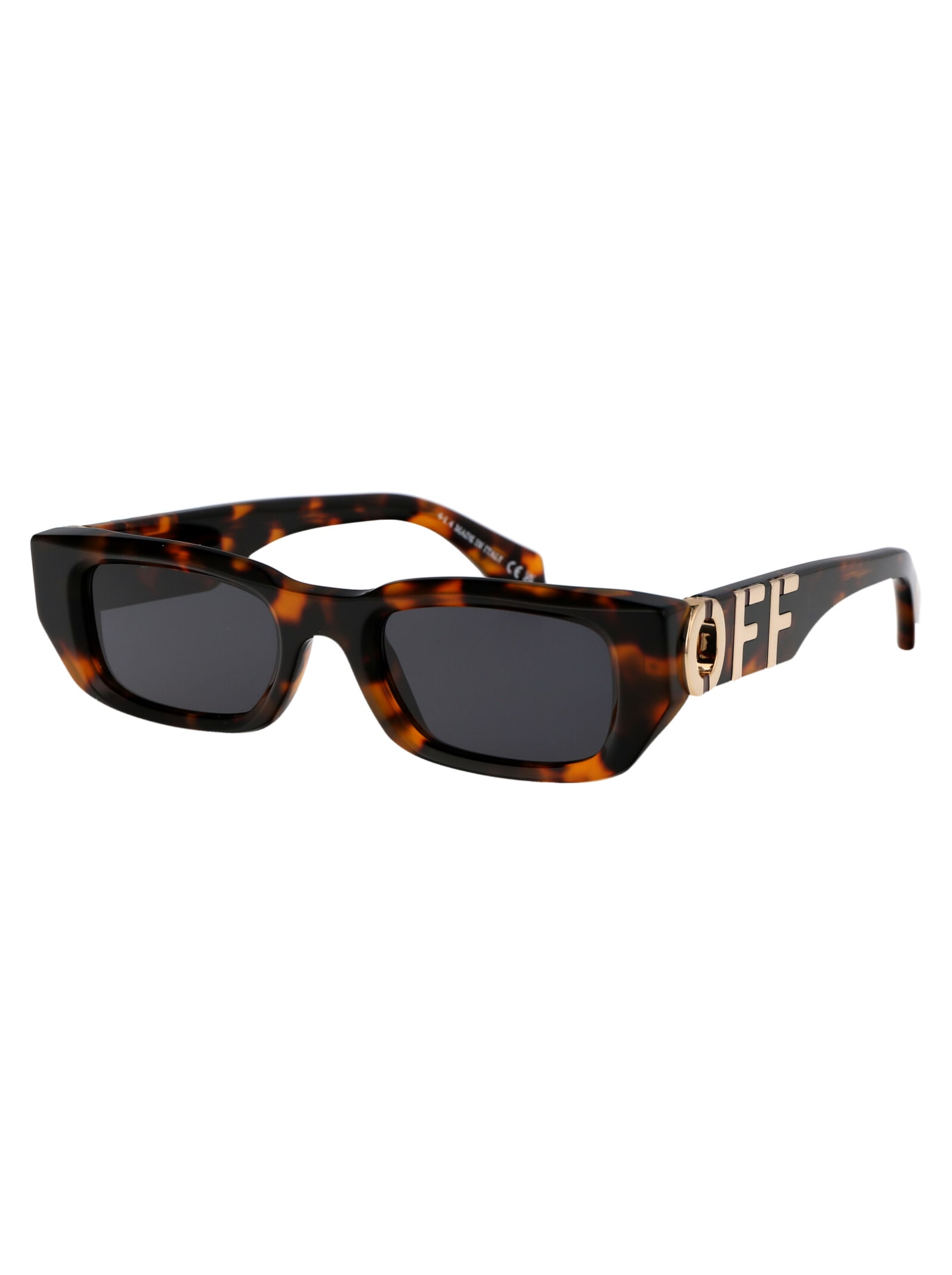 Shop Off-white Fillmore Sunglasses In 6007 Havana Dark Grey